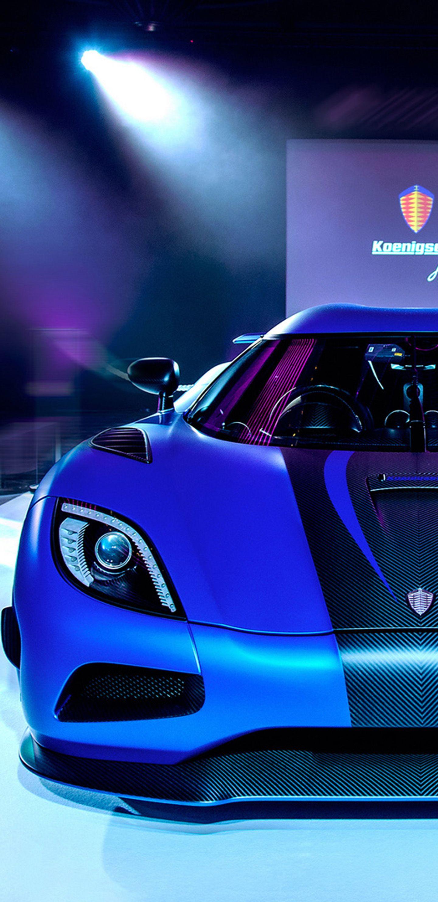 1440x2960 ​​Hình nền xe thể thao Koenigse Agera Blue Galaxy S8 - Hình nền xe hơi