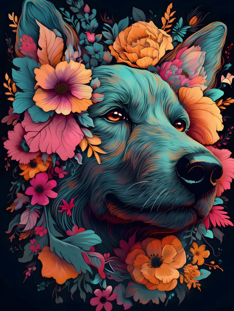 Dog Painting Wallpapers - Top Free Dog Painting Backgrounds