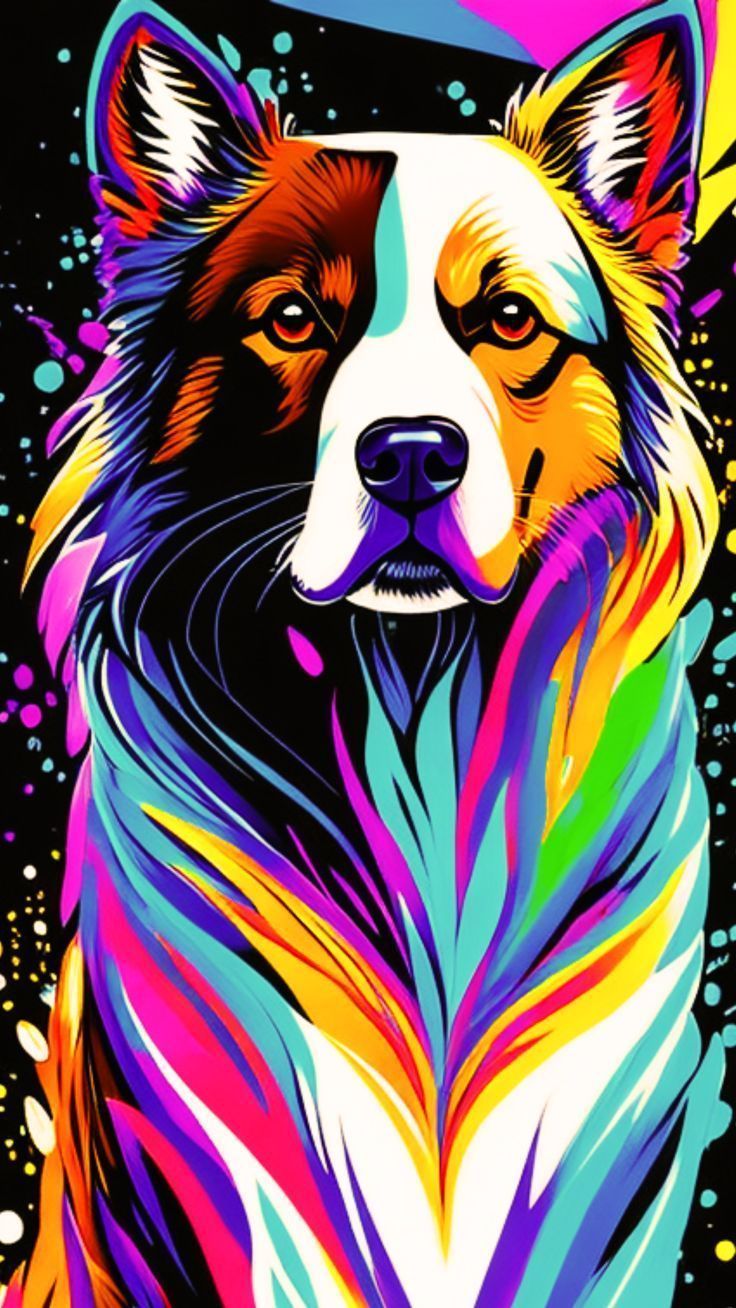 Dog Painting Wallpapers - Top Free Dog Painting Backgrounds