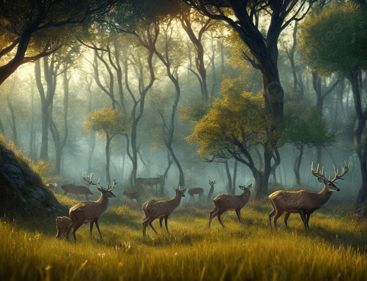 Deer Painting Wallpapers - Top Free Deer Painting Backgrounds ...