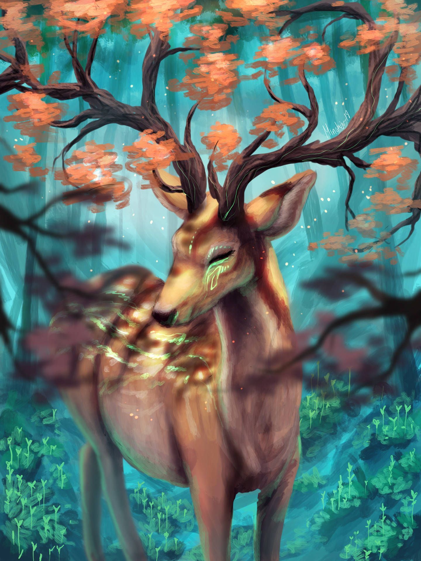 1440x1920 Download Deer Wallpaper