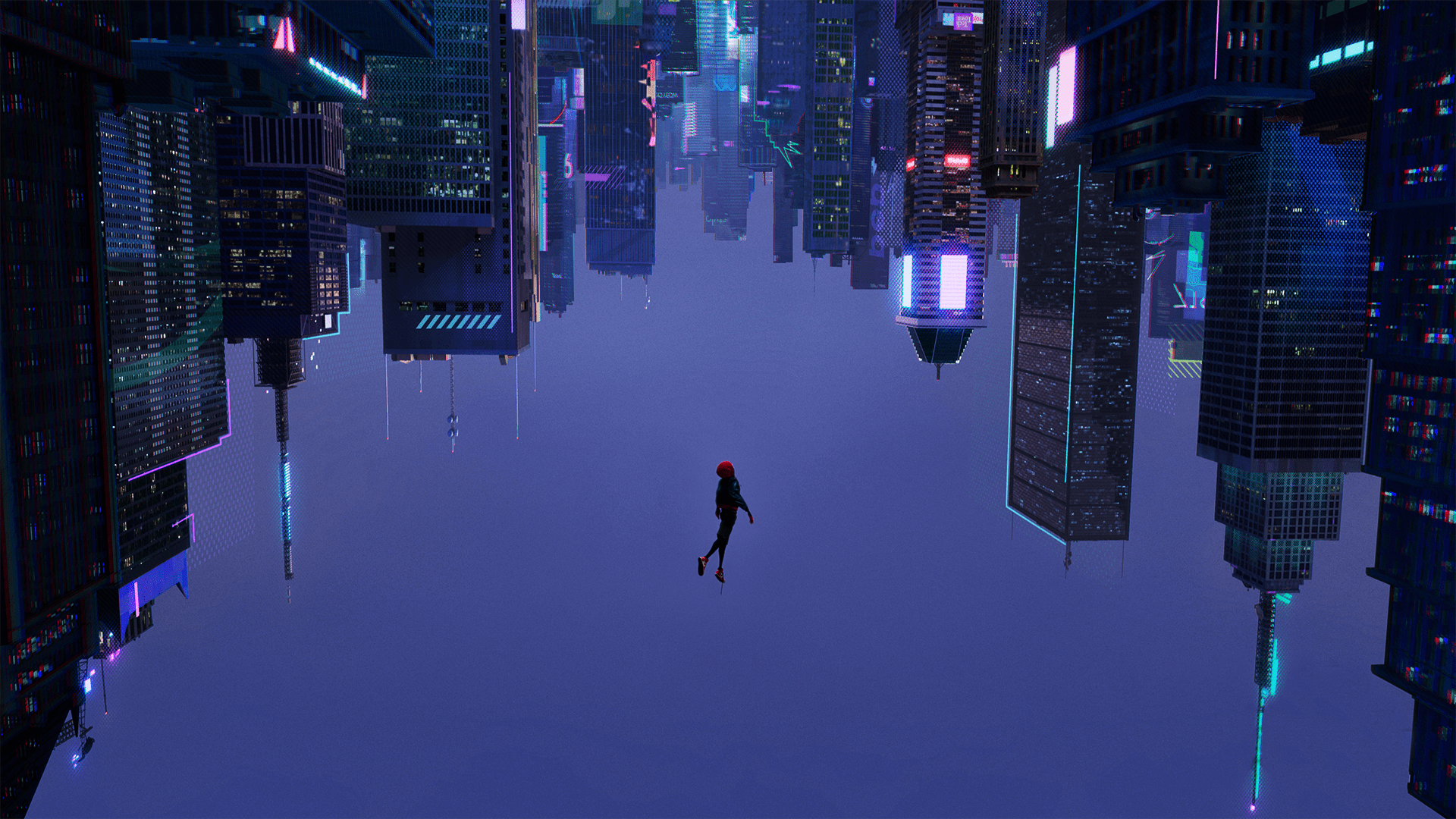 spider man into the spider verse upside down wallpaper high quality