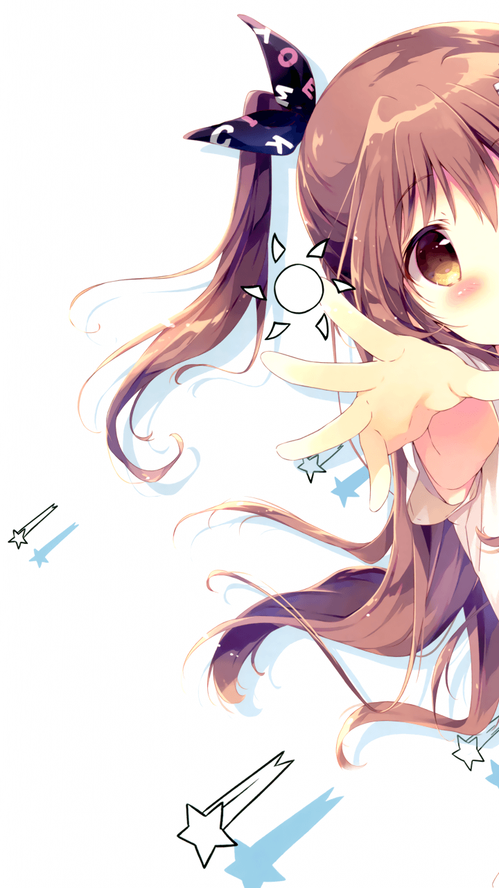 720x1280 download 720x1280 anime girl, long hair, loli, hands Wallpaper Download