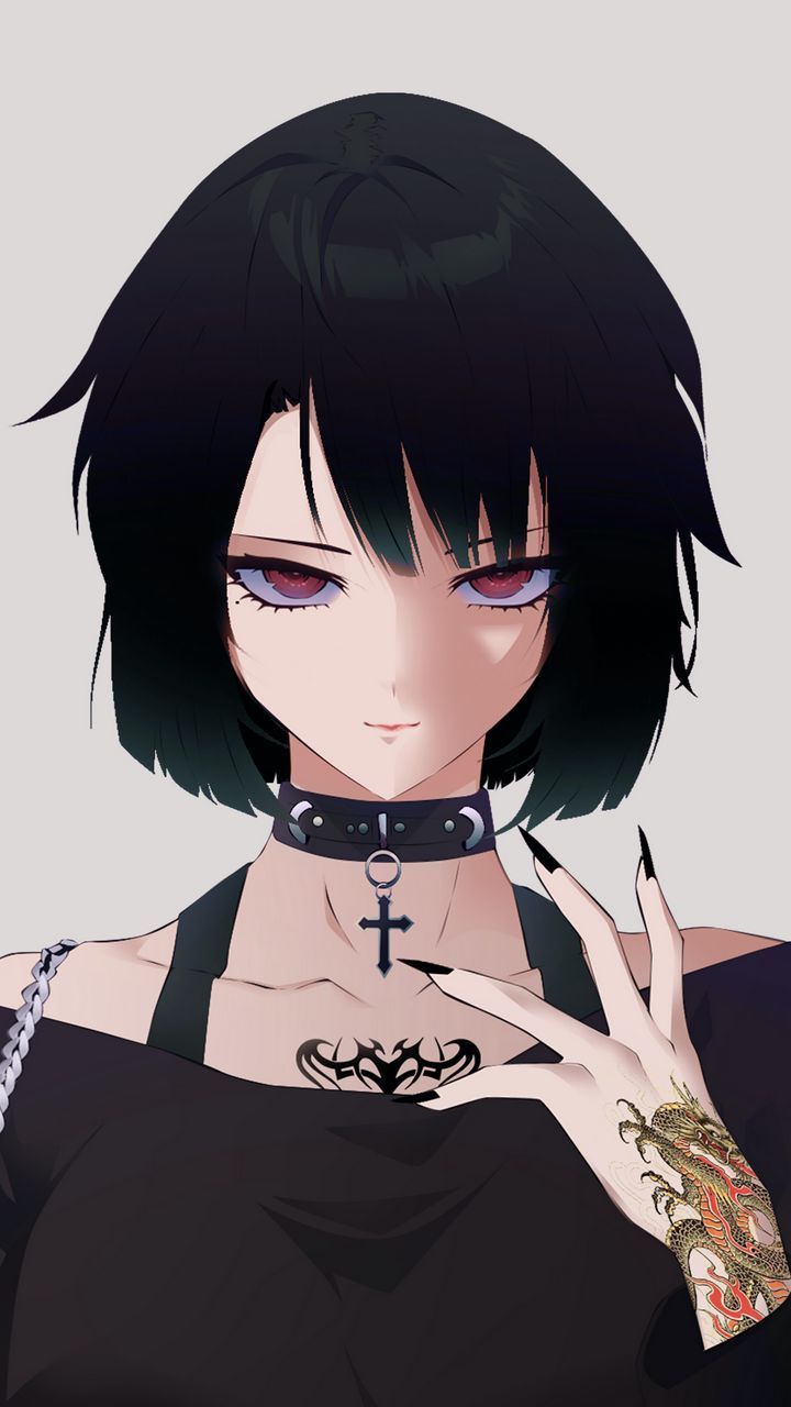 720x1280 Download wallpaper 720x1280 girl, tattoo, style, anime samsung galaxy mini s s neo, alpha, sony xperia compact z z z asus zenfone HD background