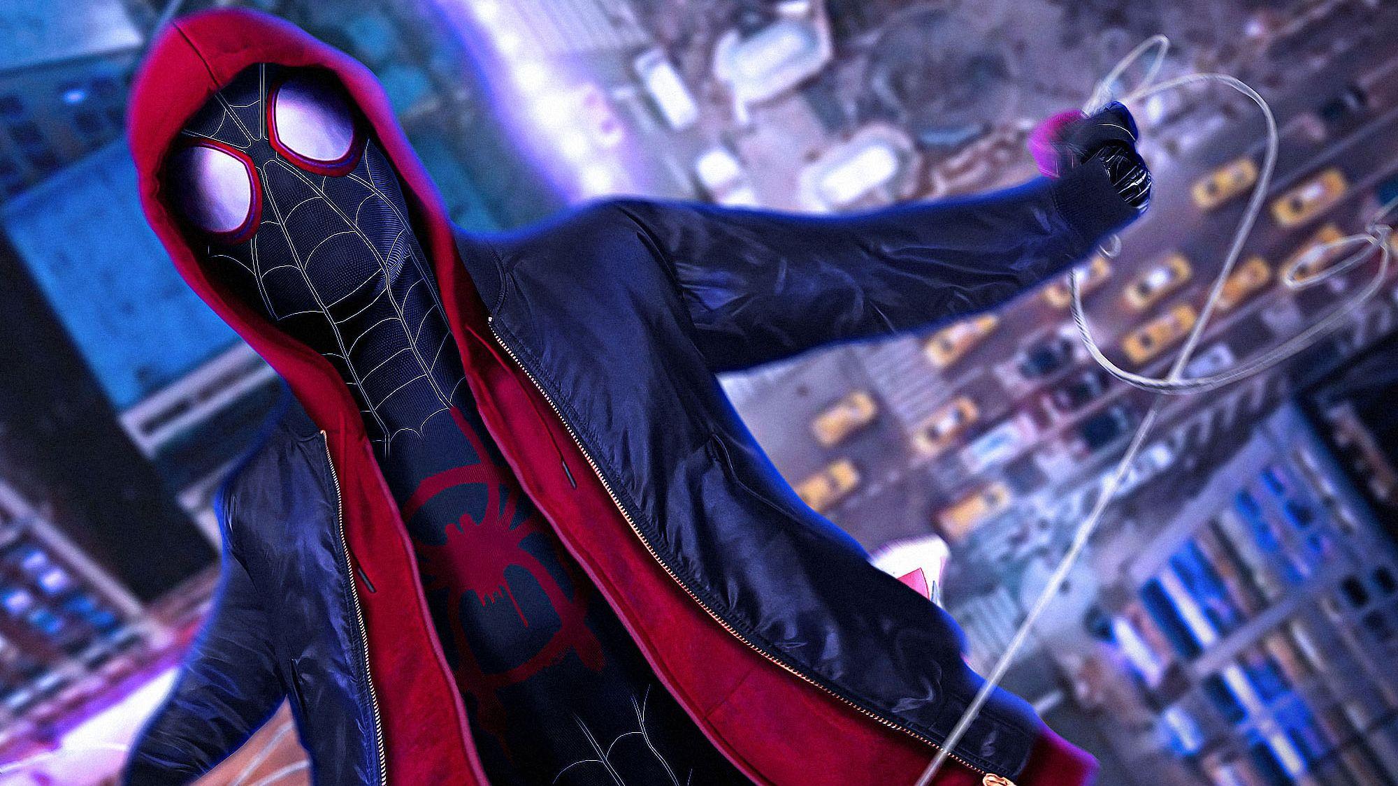 2000x1125 Spider Man Into The Spider Verse HD Wallpaper