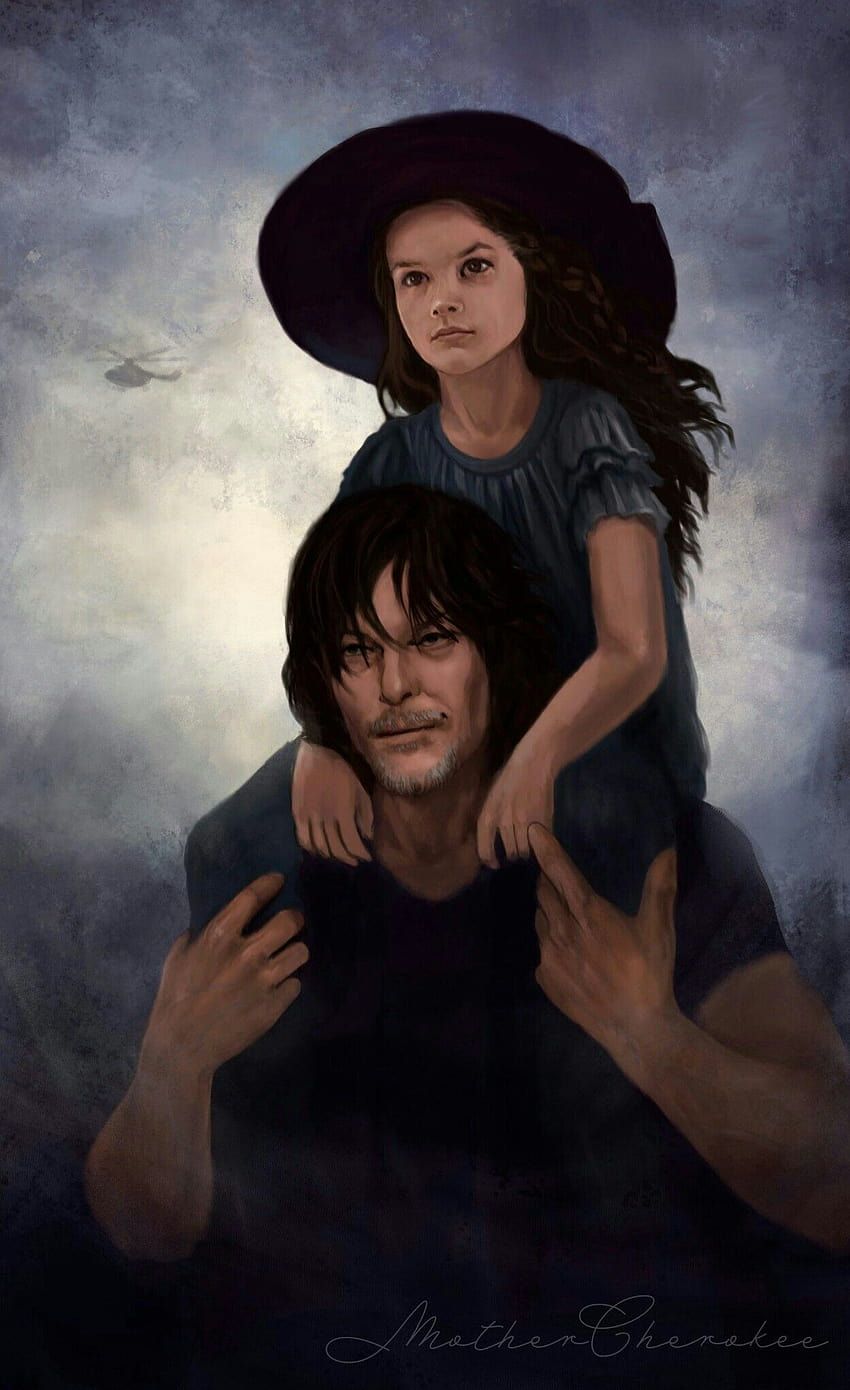 850x1390 Daryl dixon walking dead, judith grimes HD phone wallpaper