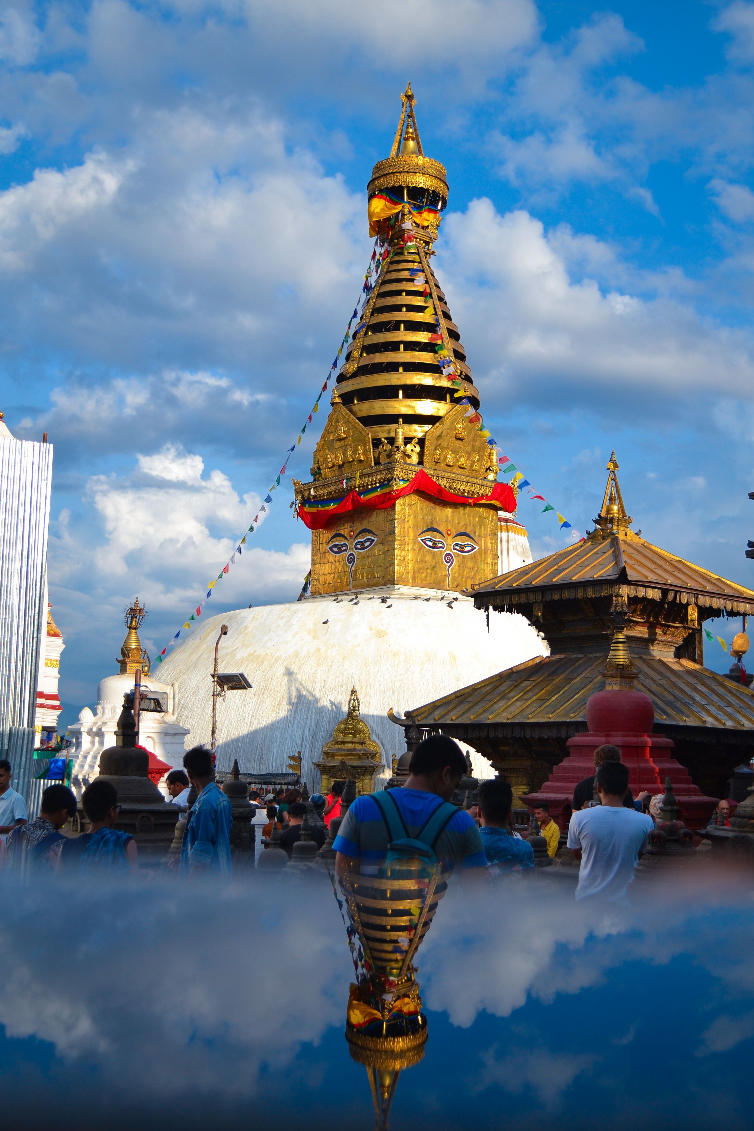 3072x4608 Swayambhunath stupa; Monkey