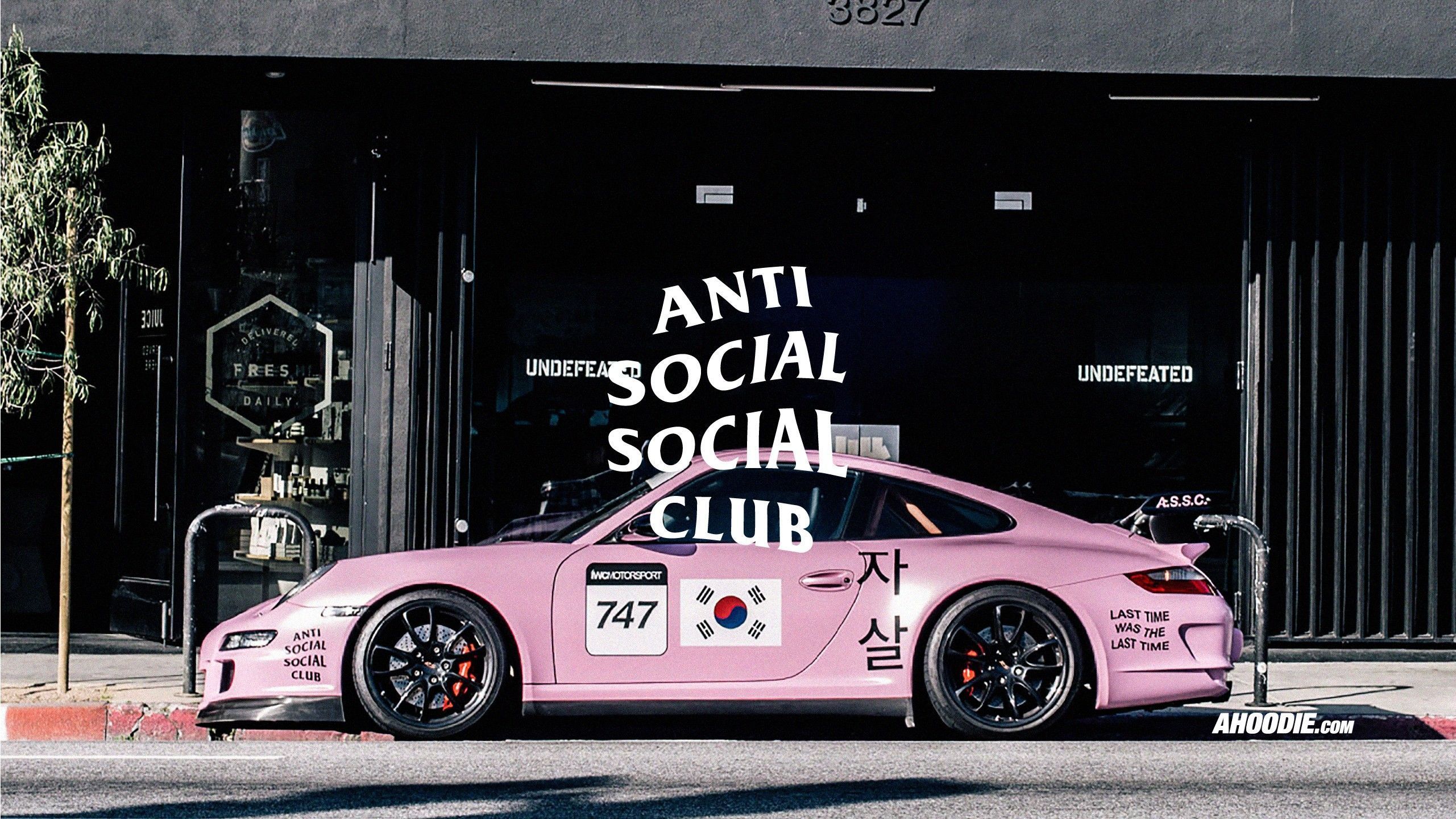 2561x1440 Anti Social Social Club Pink Porsche Wallpaper. Anti social, Hype wallpaper, Computer wallpaper desktop wallpaper