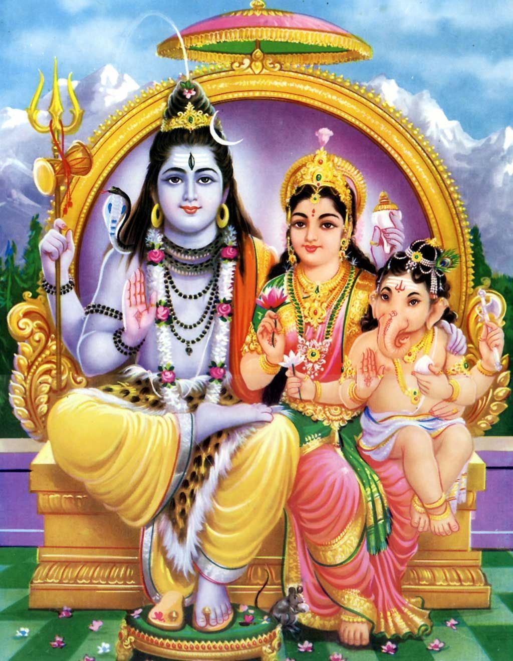 1024x1320 Lord shiva family Wallpaper Download