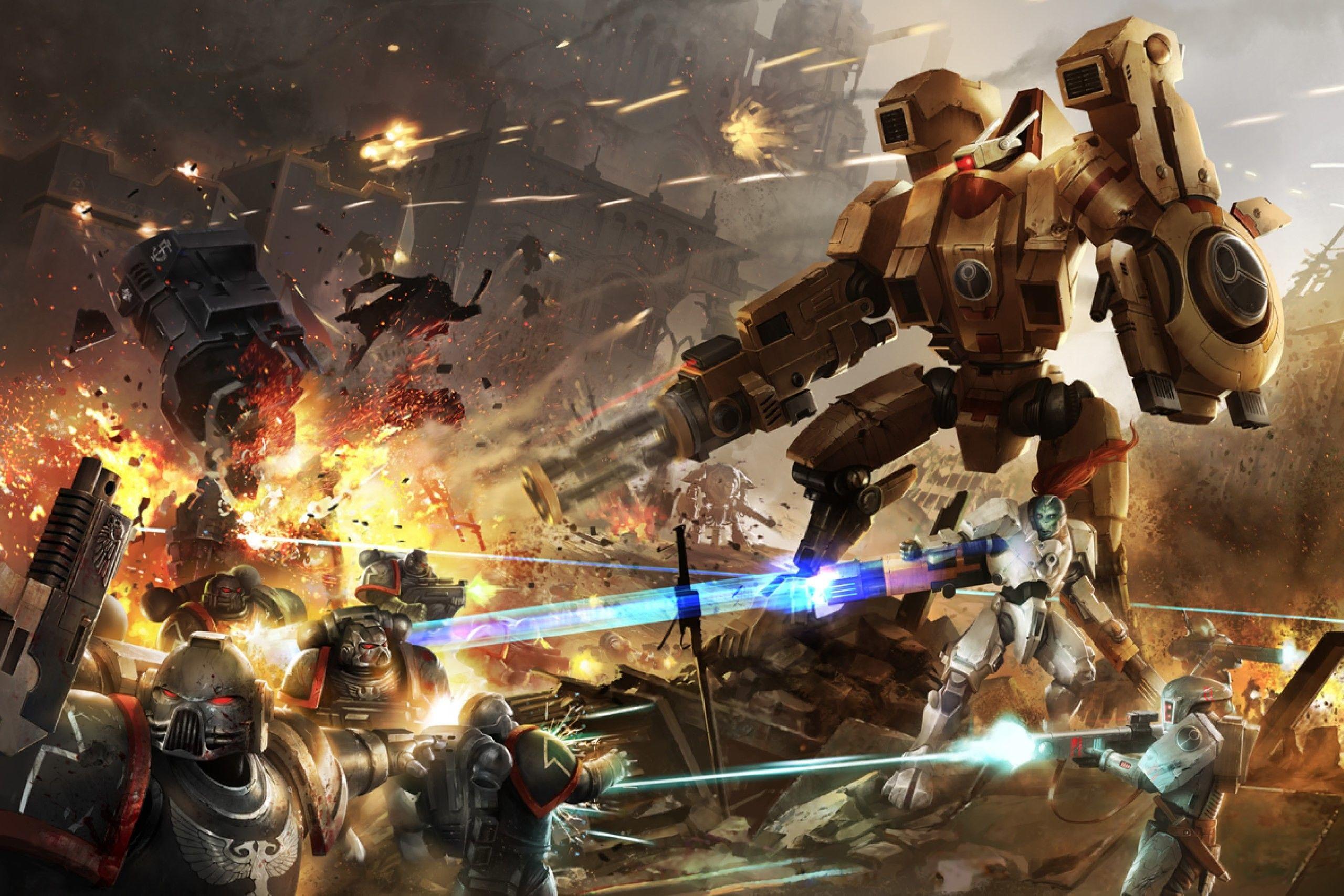 2560x1707 Warhammer 40K Tau Wallpaper