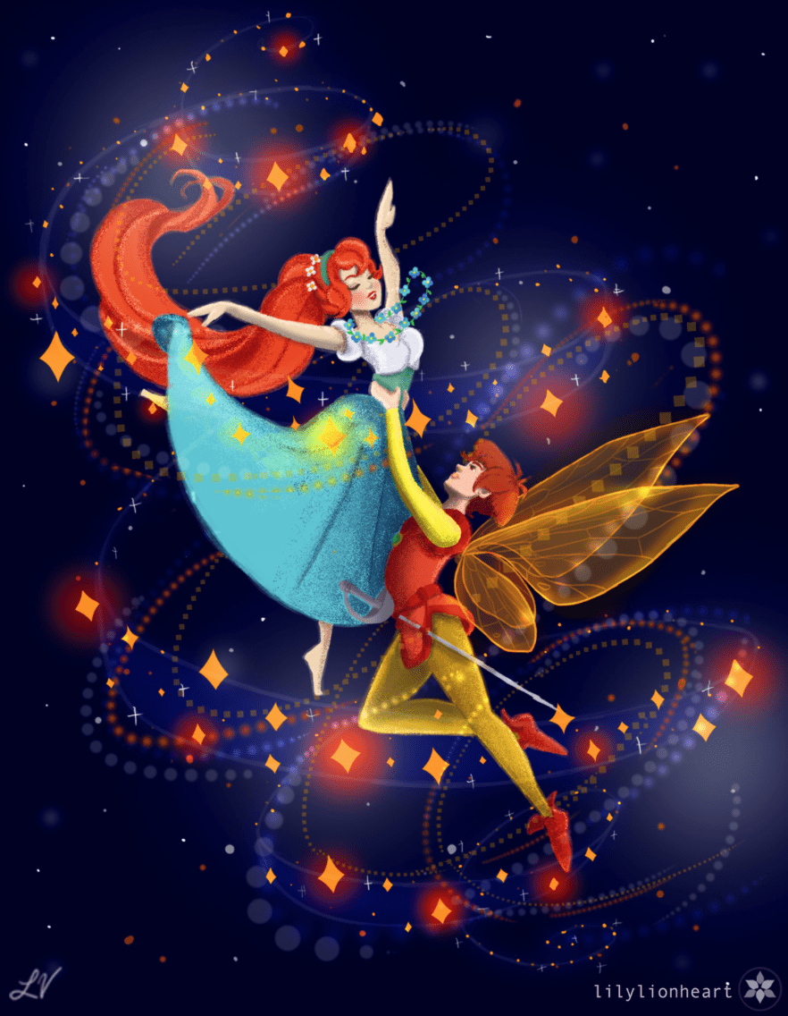 882x1136 Thumbelina and Cornelius the Fairy Prince. Disney art, Non disney princesses, Disney favorites