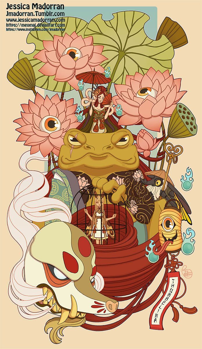 695x1200 May 2022 Patreon Thumbelina Illustration