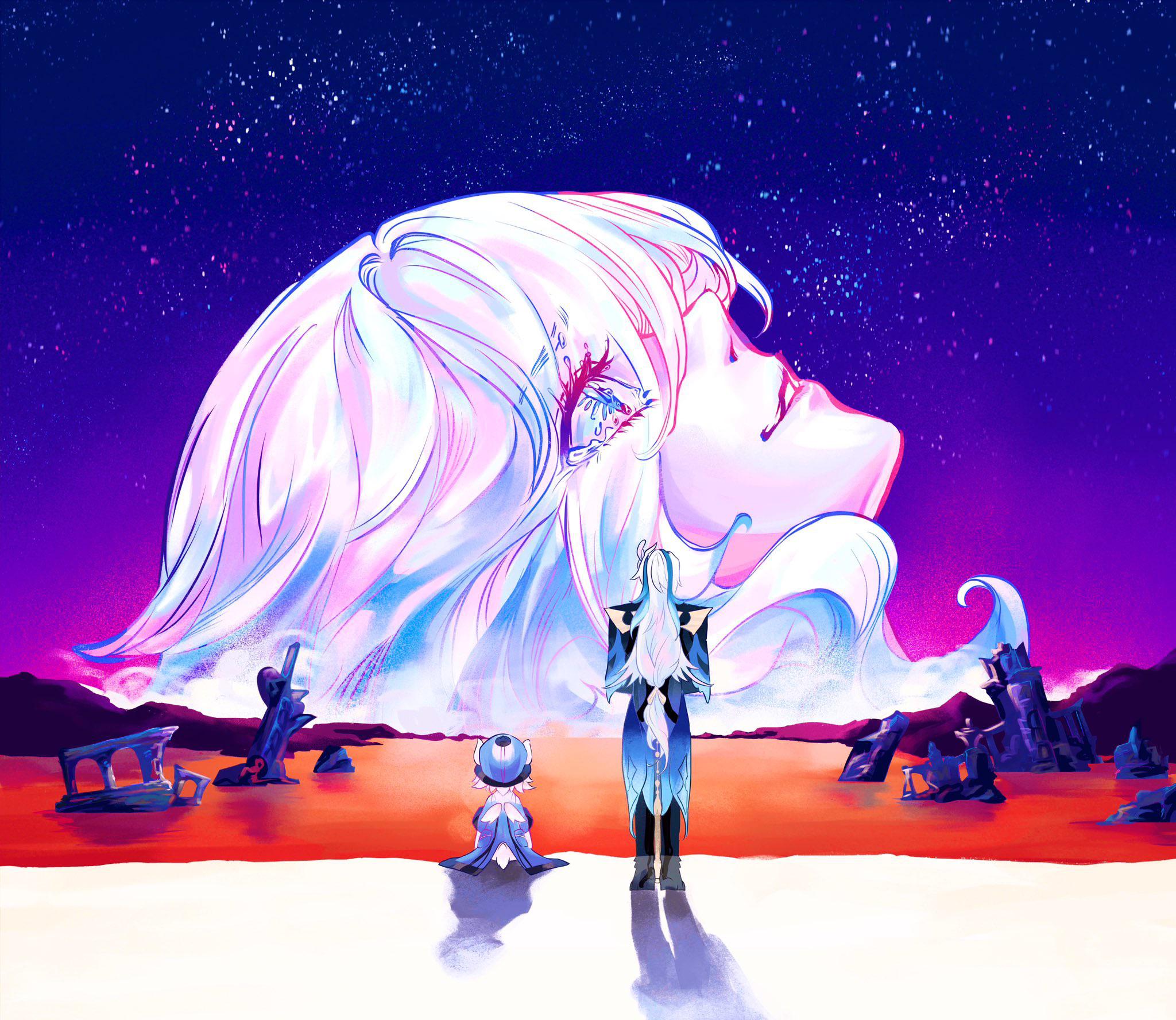 2048x1776 Only The Hydro Archon Will Remain, Weeping On Her Throne : R Genshin_Impact