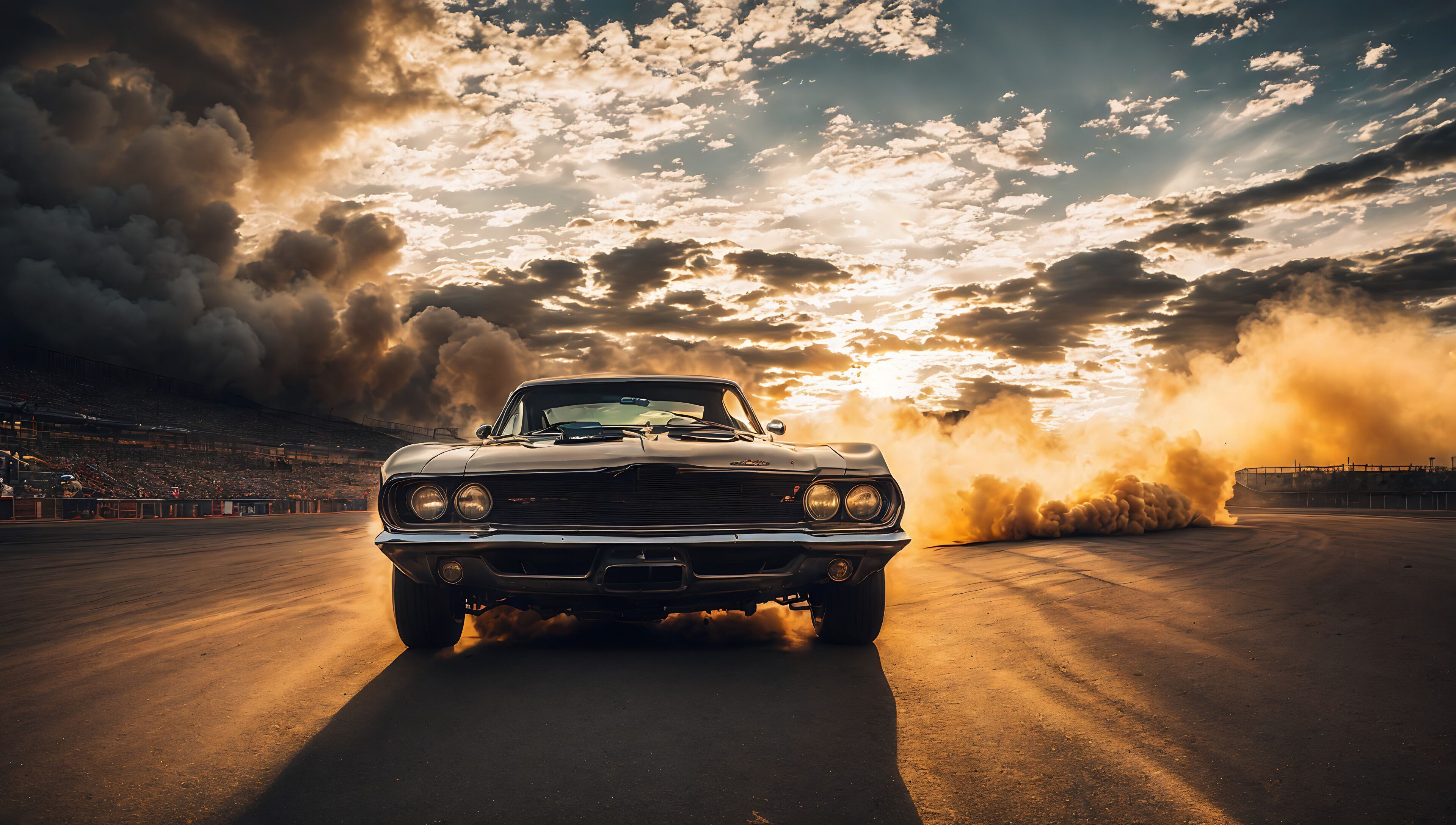 3840x2176 4K Wallpaper: Muscle cars on track : r