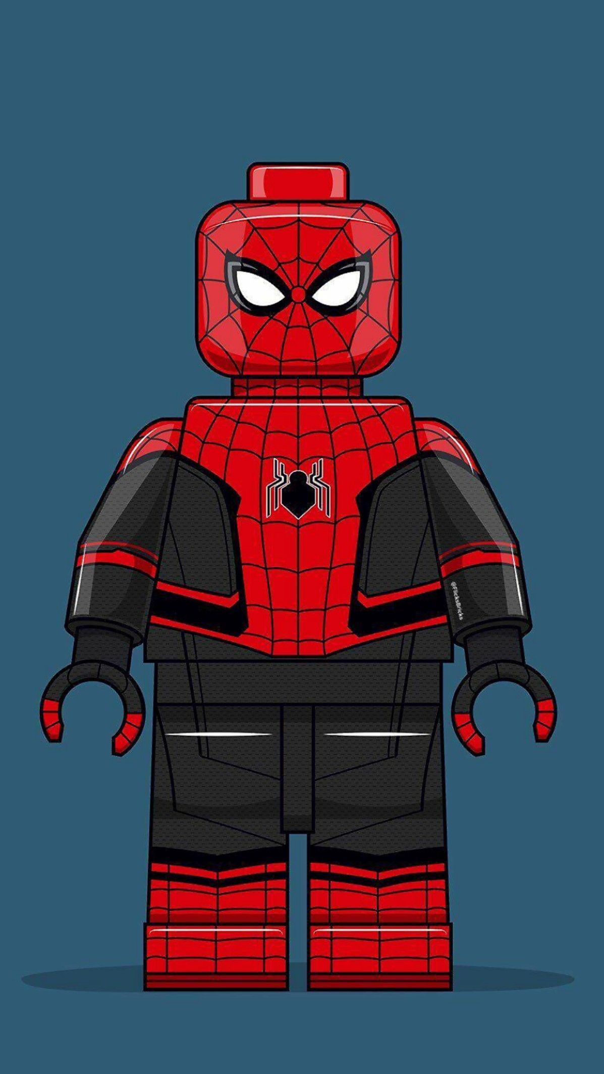1197x2126 Spiderman Far From Home LEGO Wallpaper #spiderman #avengers #marvel. Lego poster, Lego spiderman, Lego super heroes