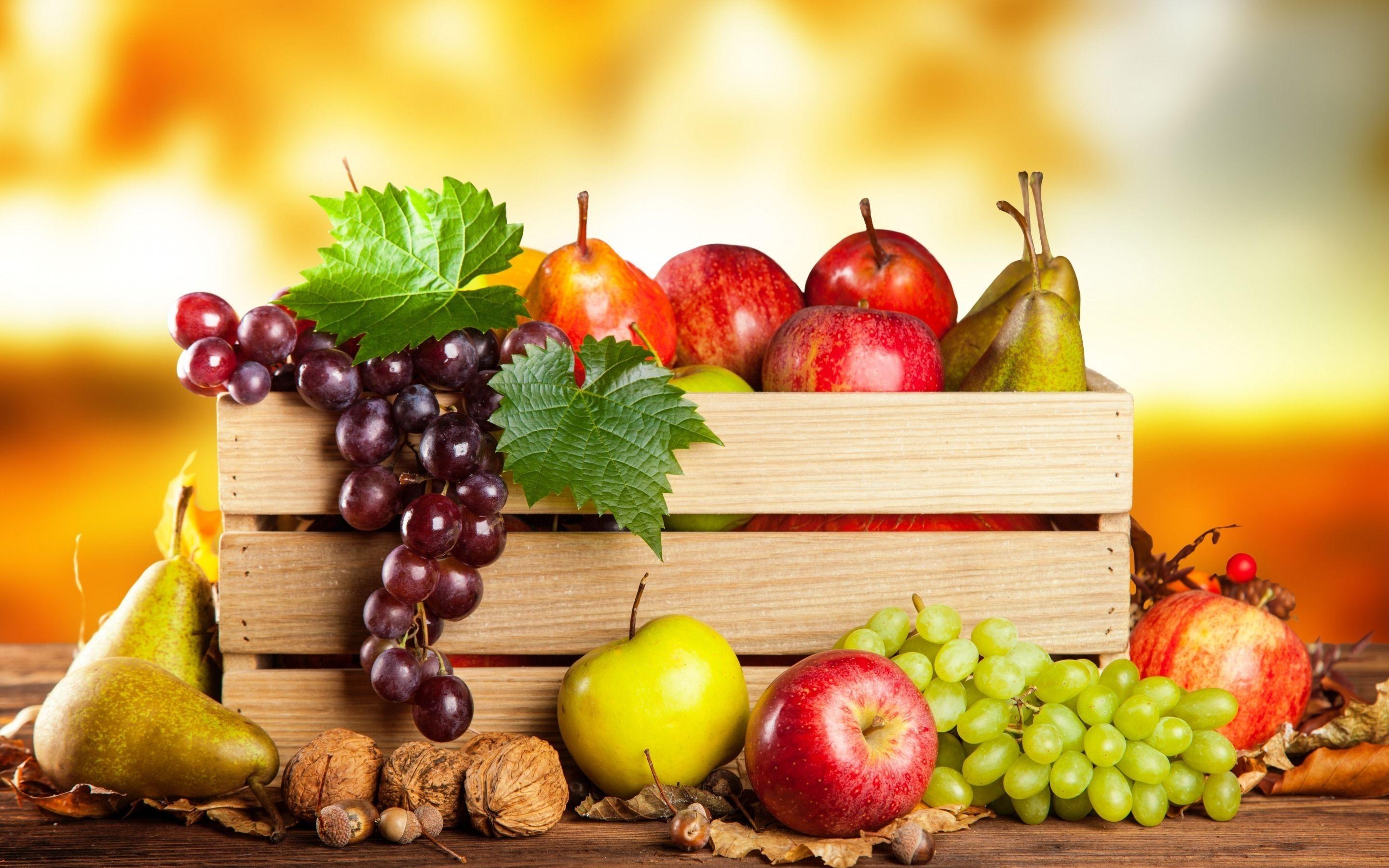 2880x1800 Healthy Fruit Basket HD Wallpaper