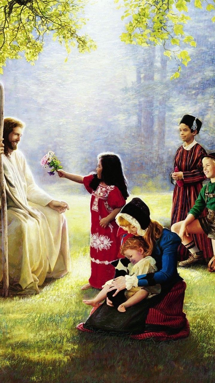 720x1280 Jesus and children Wallpaper Download