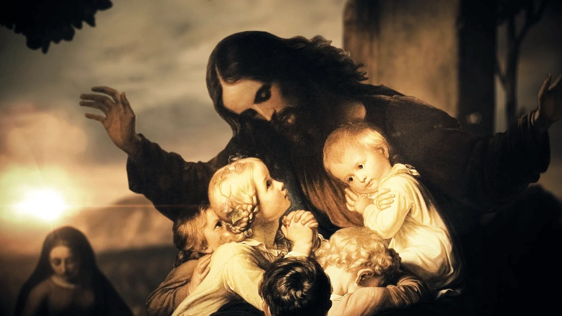 1920x1080 Jesus Blessing the Children