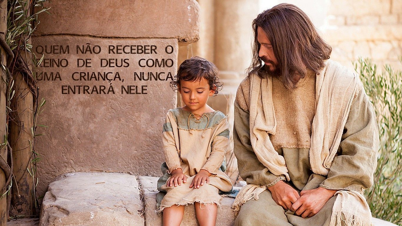 1366x768 Wallpaper Cristao Hd Quem Nao Receber O Reino De Deus Como