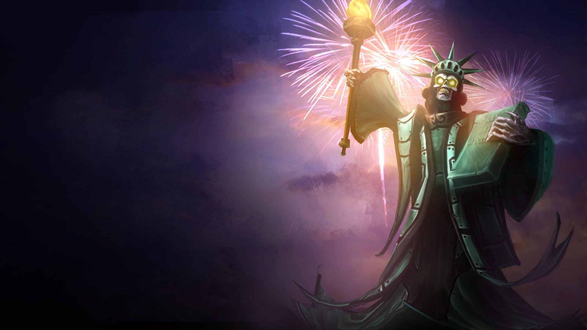 1920x1080 Statue Of Karthus Of Legends Karthus