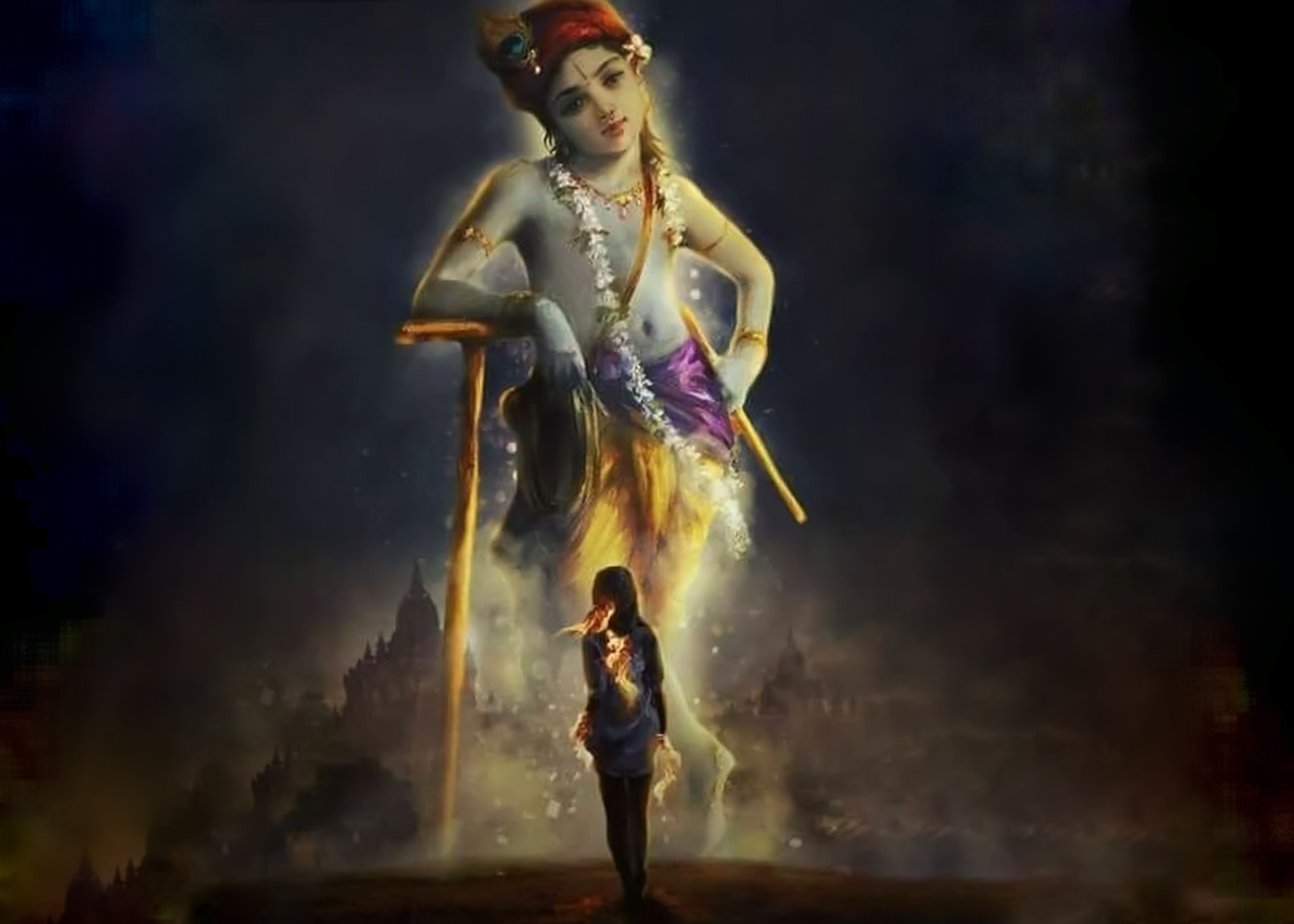 Warrior Krishna Wallpapers - Top Free Warrior Krishna Backgrounds