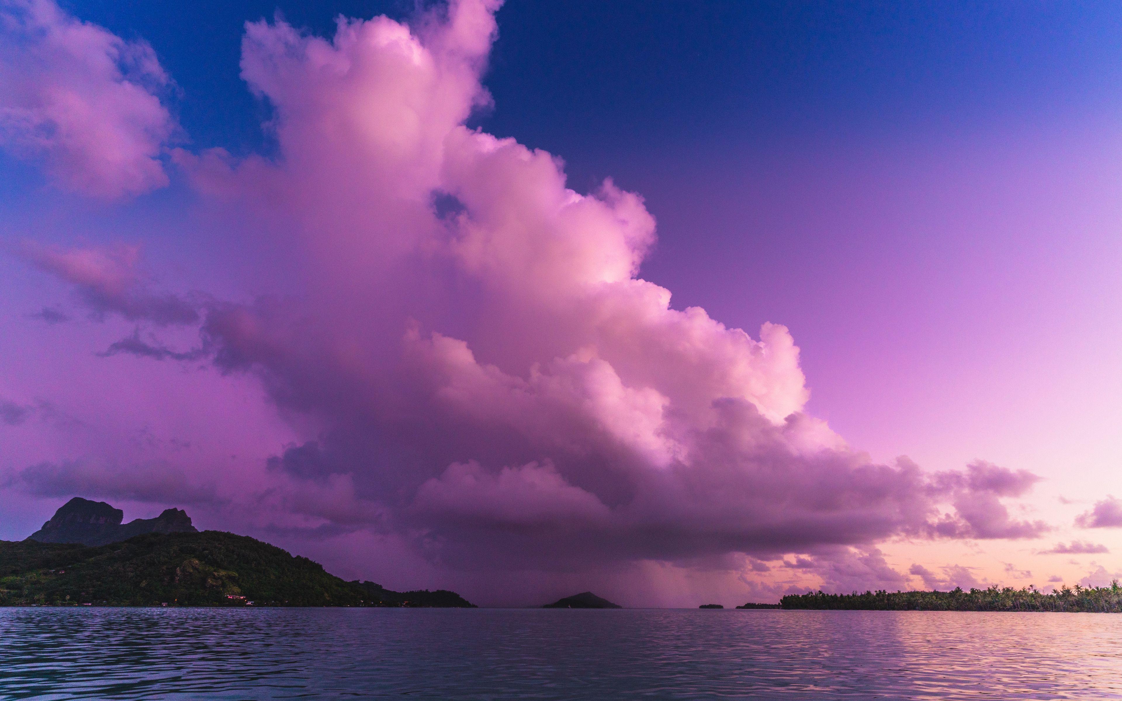 3840x2400 Download wallpaper 3840x2400 ocean, rocks, island, bora bora, french