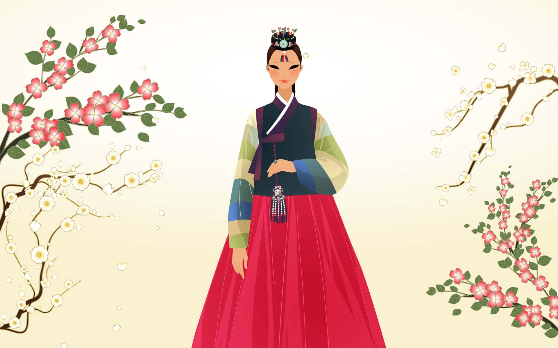 1920x1200 Download A Woman In A Traditional Dress