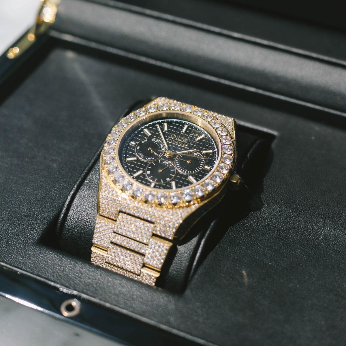 1200x1200 Iced Out Mens Gold Watch ICE, LLC