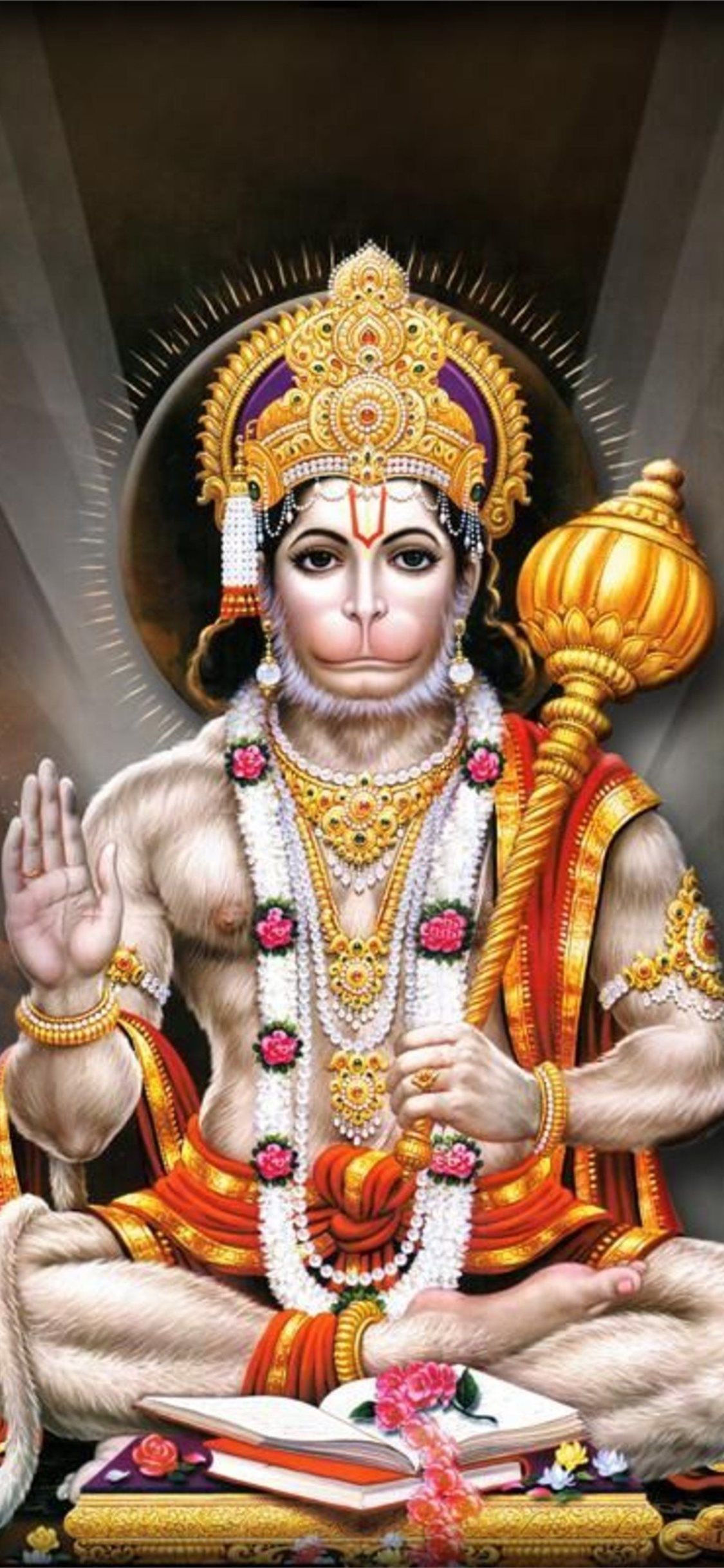 1125x2436 Hanuman Cave iPhone Wallpaper Free