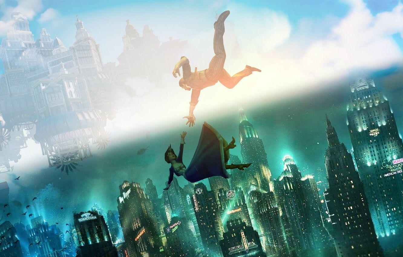 1332x850 Wallpaper drop, rapture, bioshock, Columbia, delight, bioshock