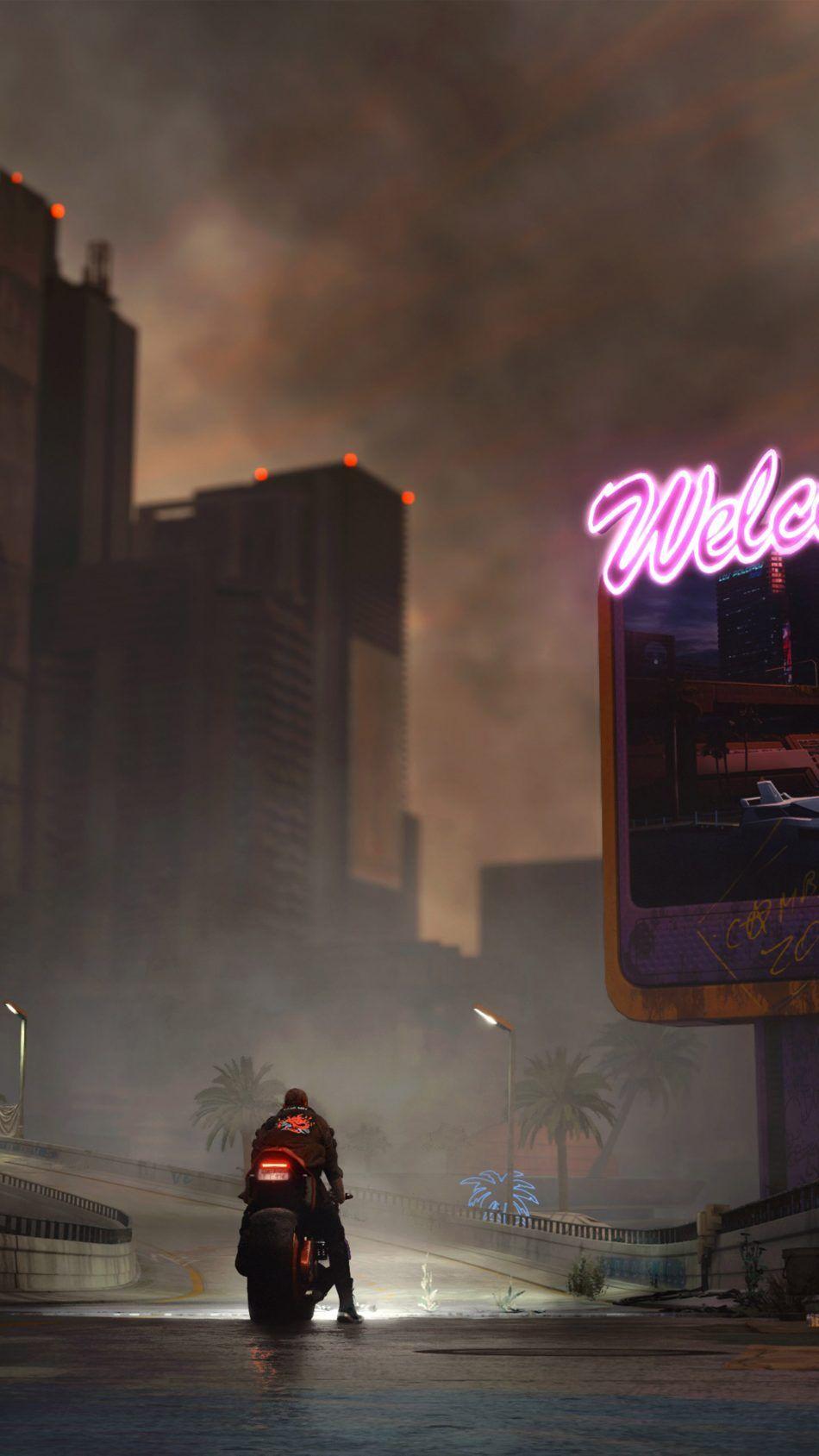 950x1689 Download Bike Ride Cyberpunk 2077 Free Pure 4K Ultra HD