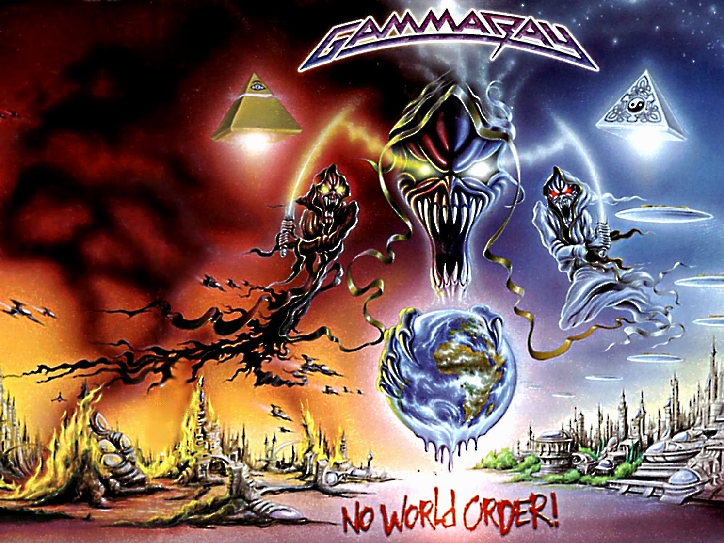 1493x1120 GAMMA RAY power metal heavy album art cover dark g wallpaperx1120