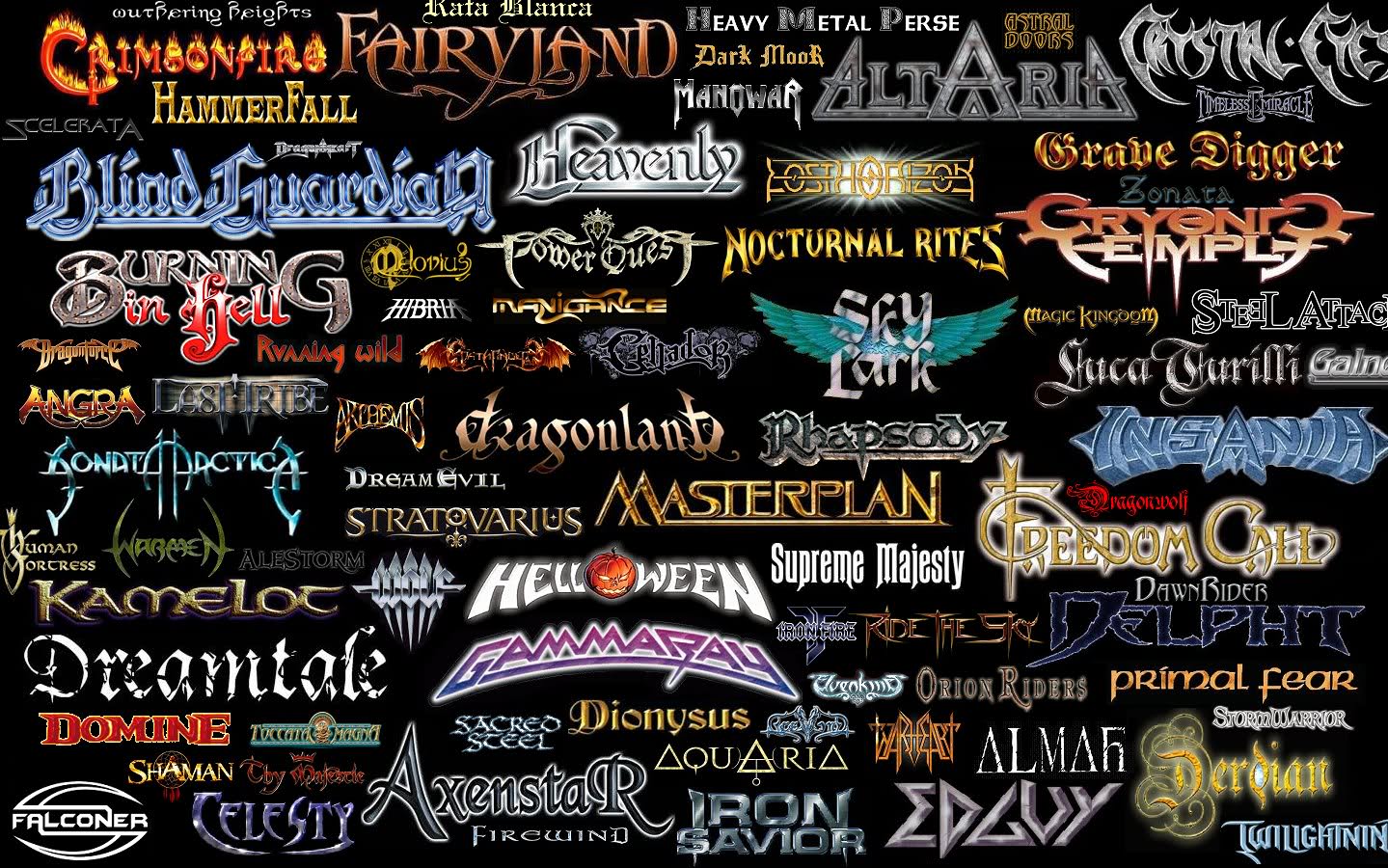 1439x900 Metal Band Logo Wallpaper