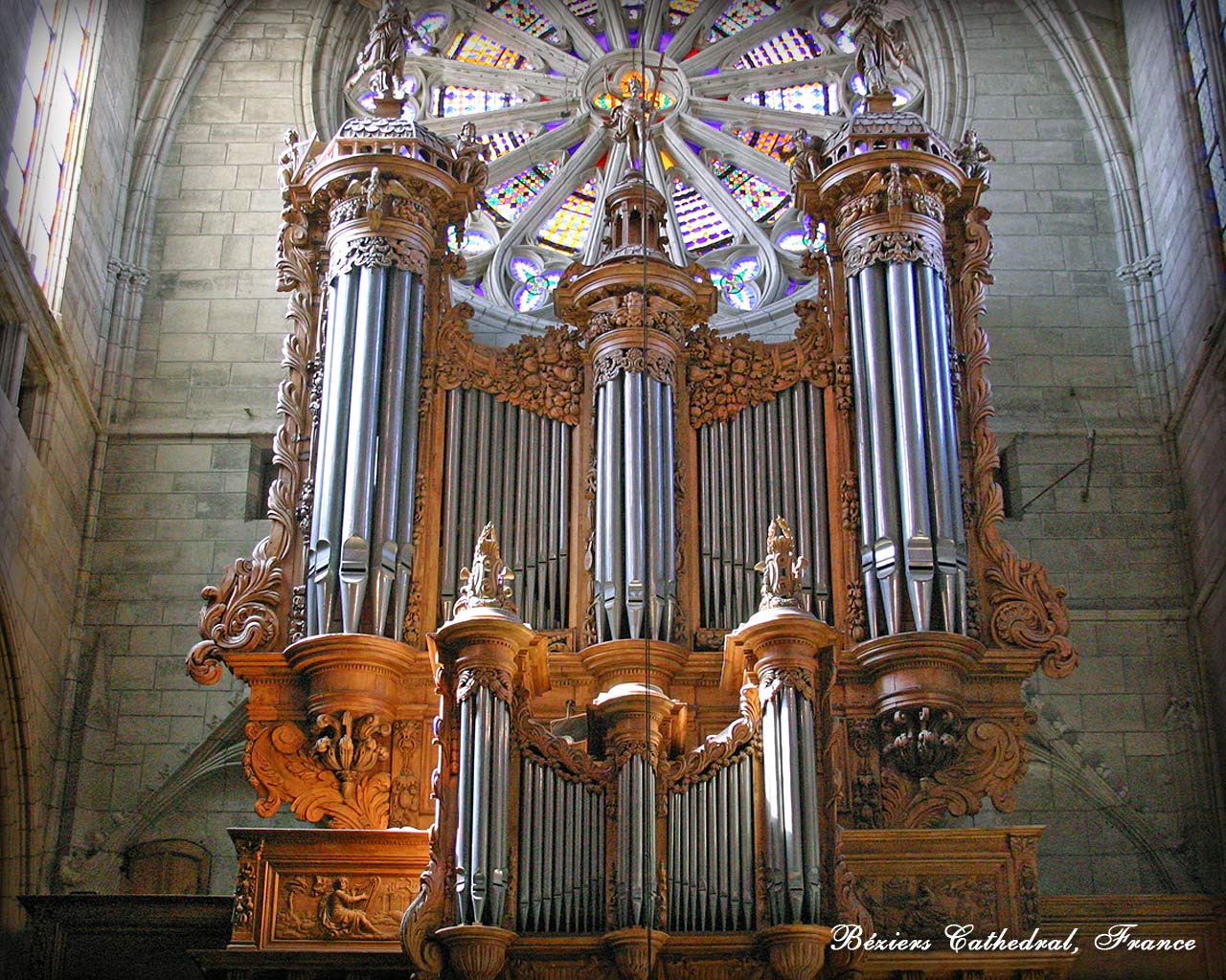 1280x1024 Pipe Organ Wallpaper