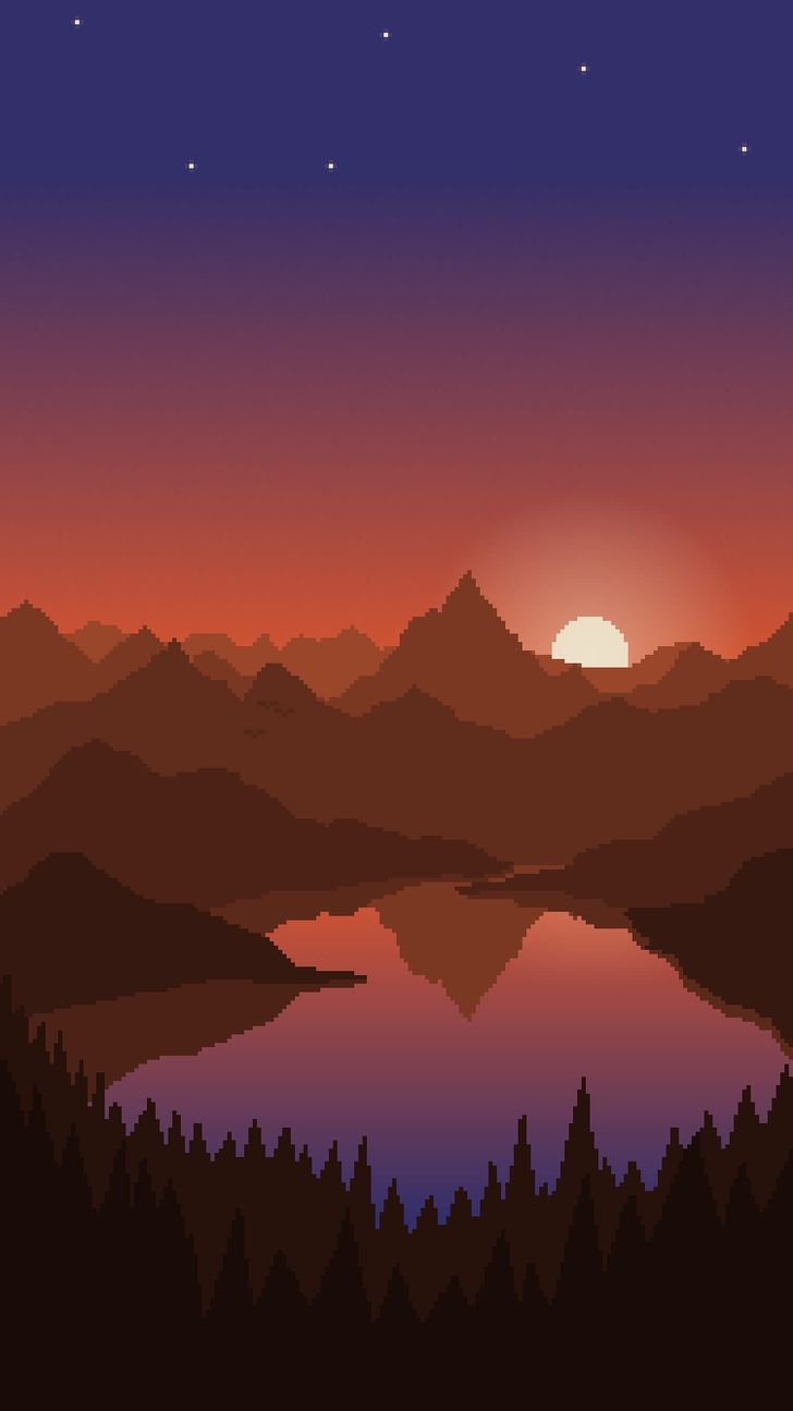 728x1295 OC][NEWBIE][CC] My first landscape attempt. Landscape wallpaper, Phone wallpaper image, Minimalist landscape