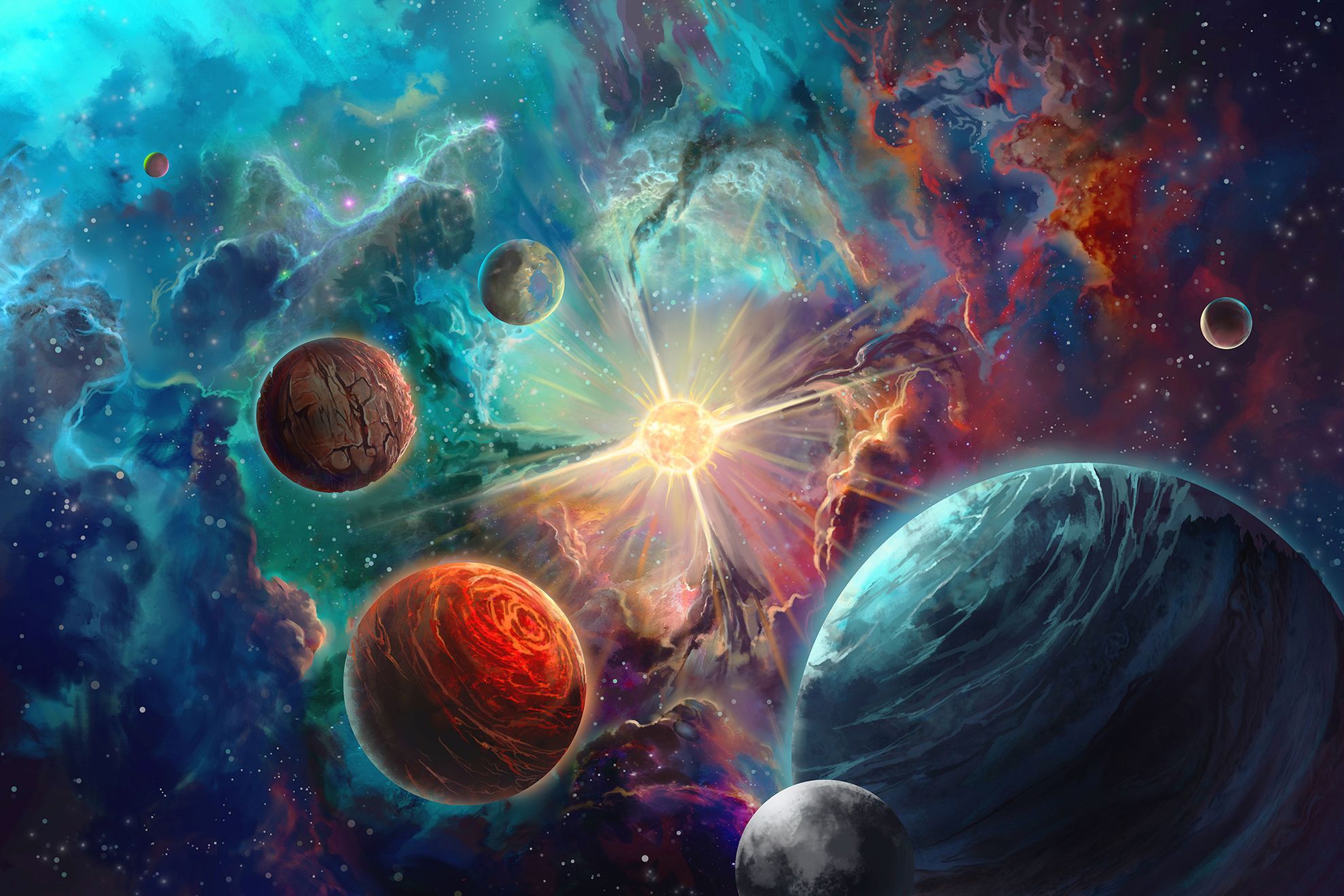 1980x1320 Colorful Space