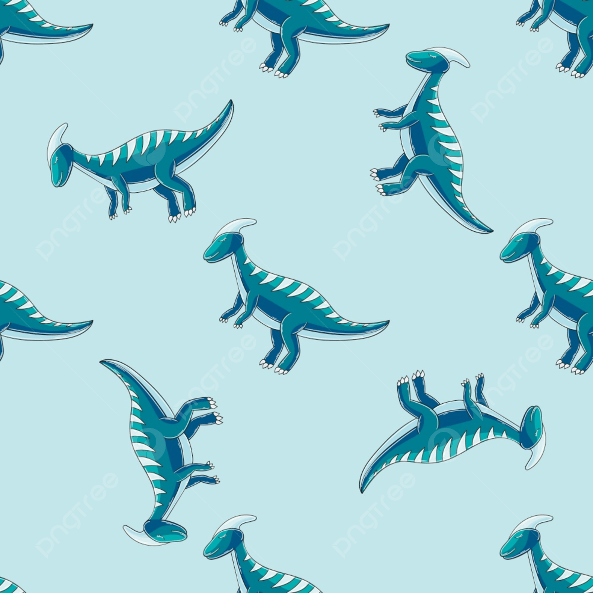 1200x1200 Dinosaurs Background In Blue Palette, Parasurolophus, Pterosaurs, Triceratops Background Image And Wallpaper for Free Download