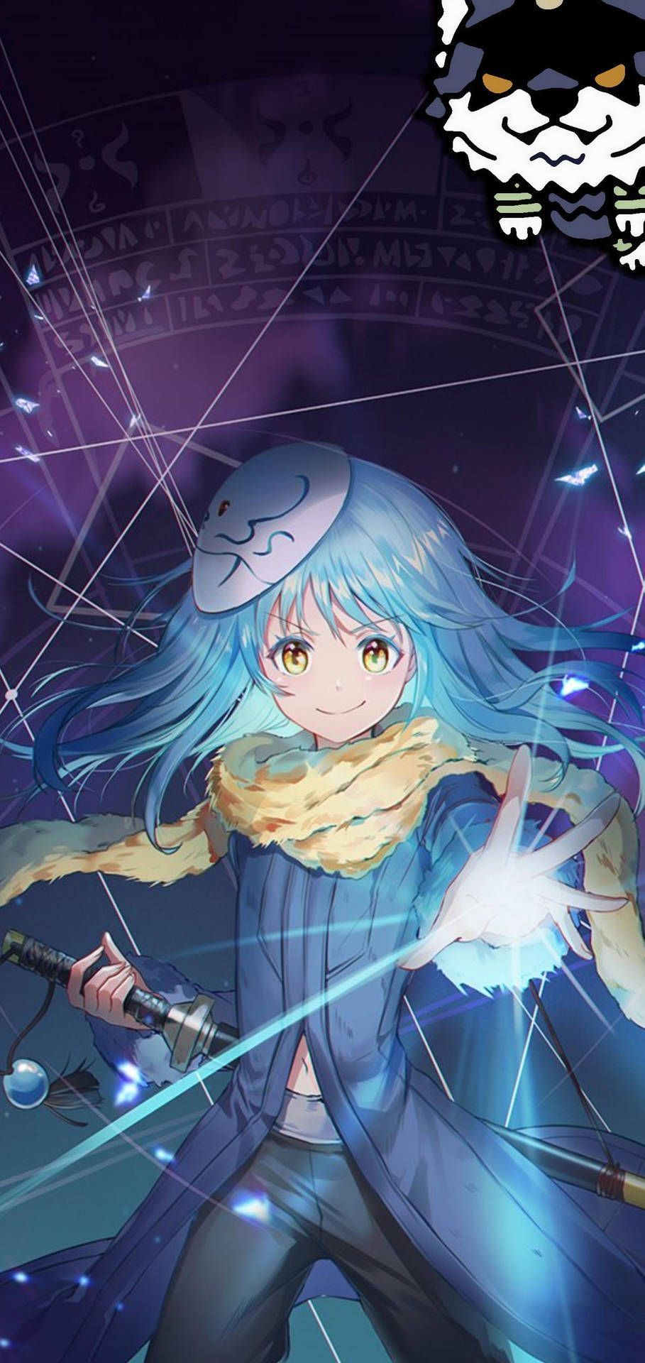 909x1920 Download That Time I Got Reincarnated As A Slime Wallpaper