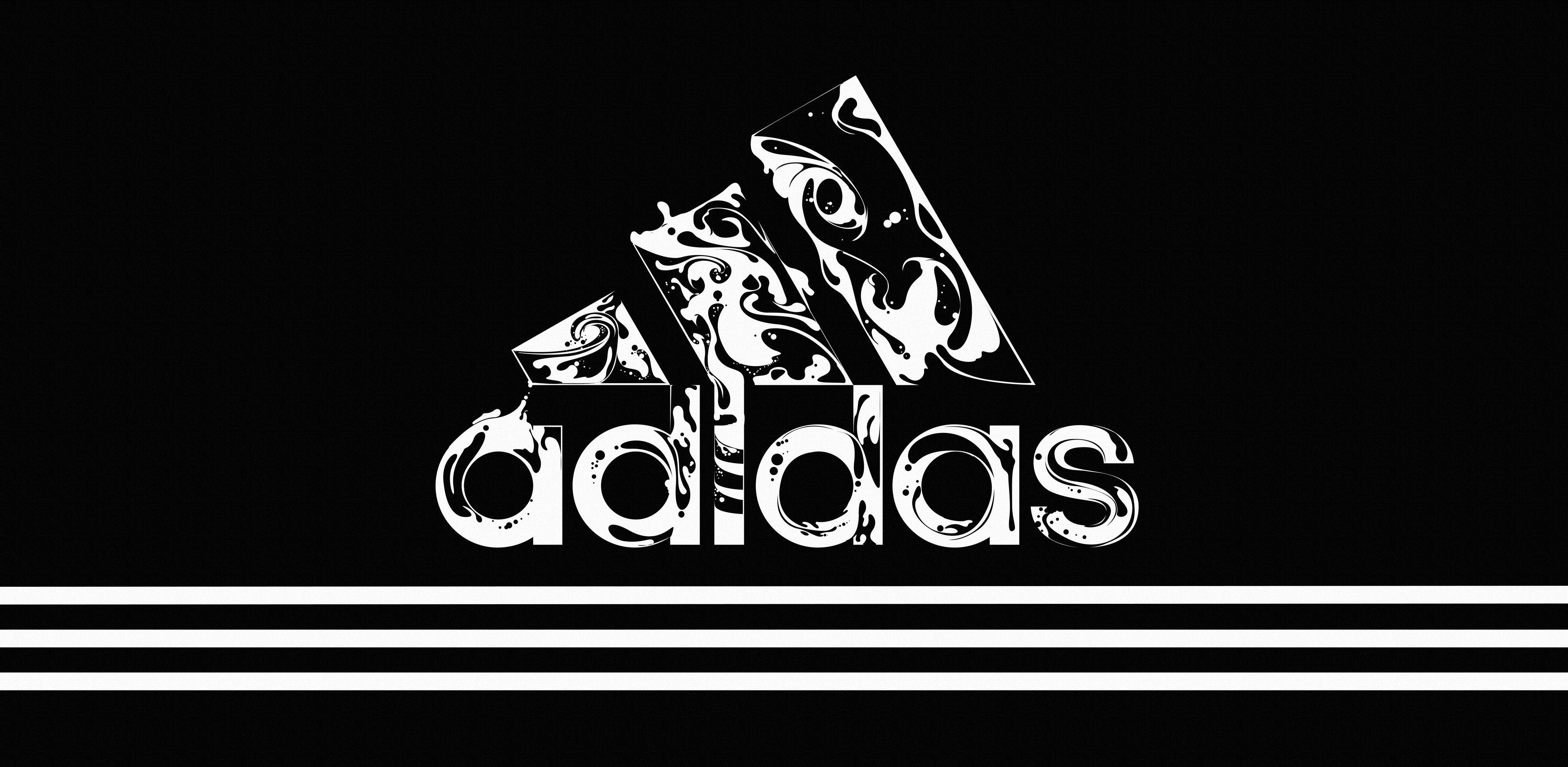 adidas black background