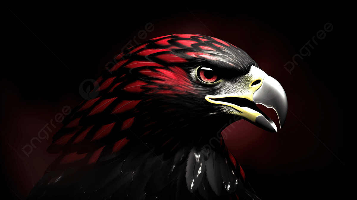 1200x673 Image Of Black And Red Eagle Head Background, Falcons Picture Background Image And Wallpaper for Free Download