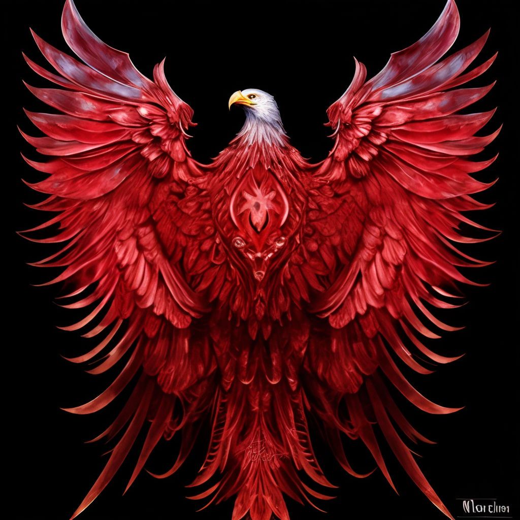 1024x1024 red enormous eagle