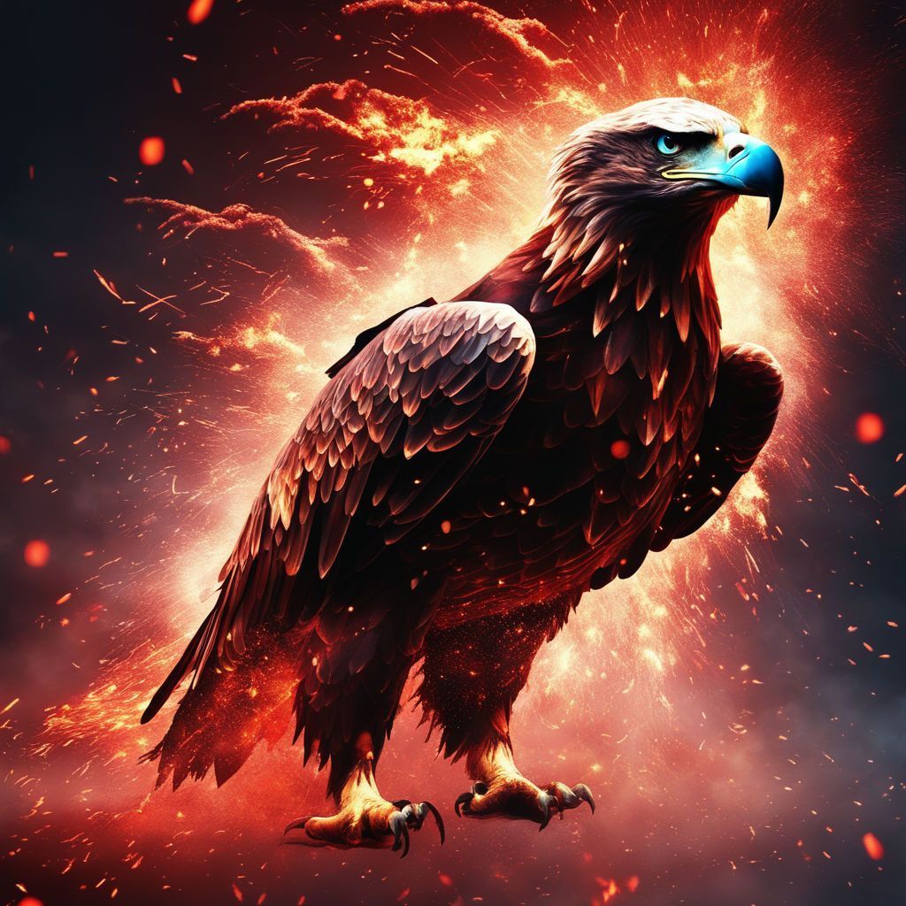 1024x1024 red enormous eagle