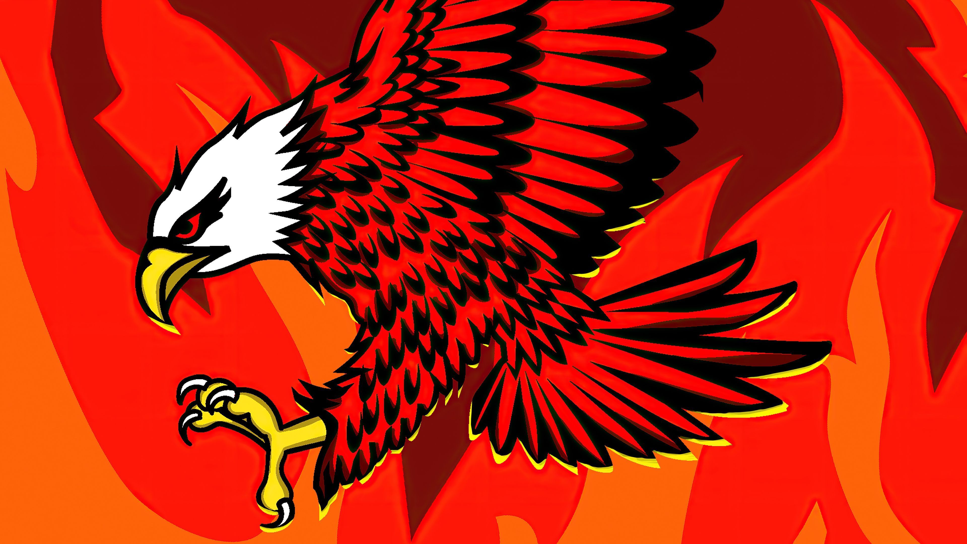 3840x2160 Eagle Of Flames, HD Artist, 4k Wallpaper, Image, Background, Photo and Picture
