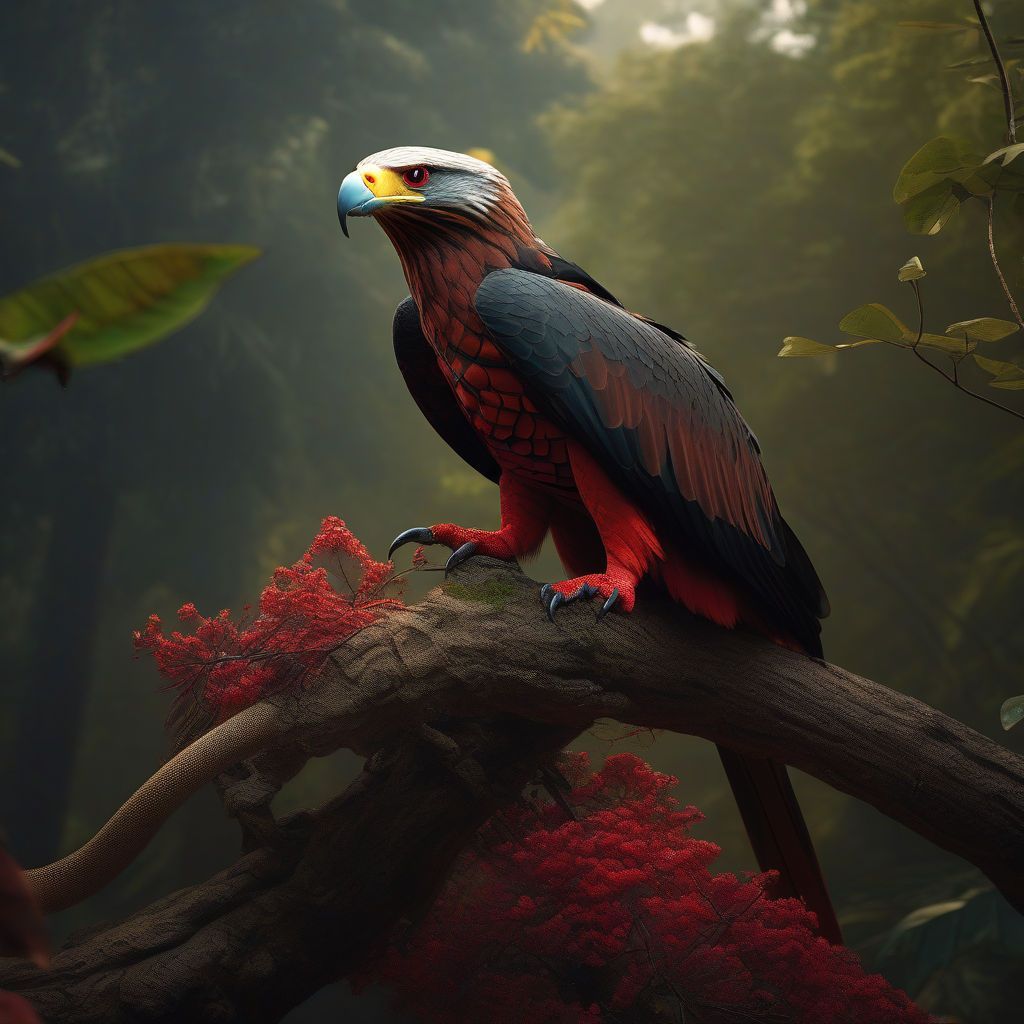 1024x1024 red eagle