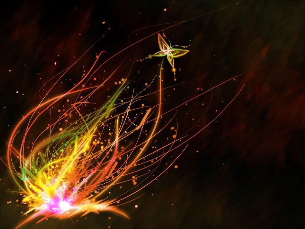 1024x768 Abstract Butterfly Wallpaper