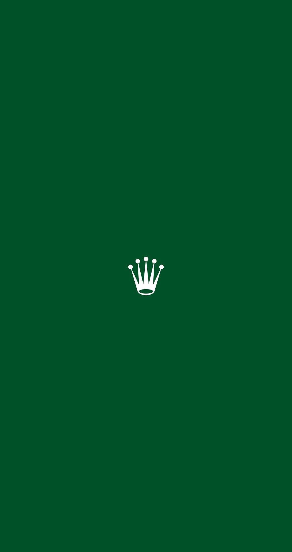 1017x1920 Download Classic Green Rolex Logo Wallpaper