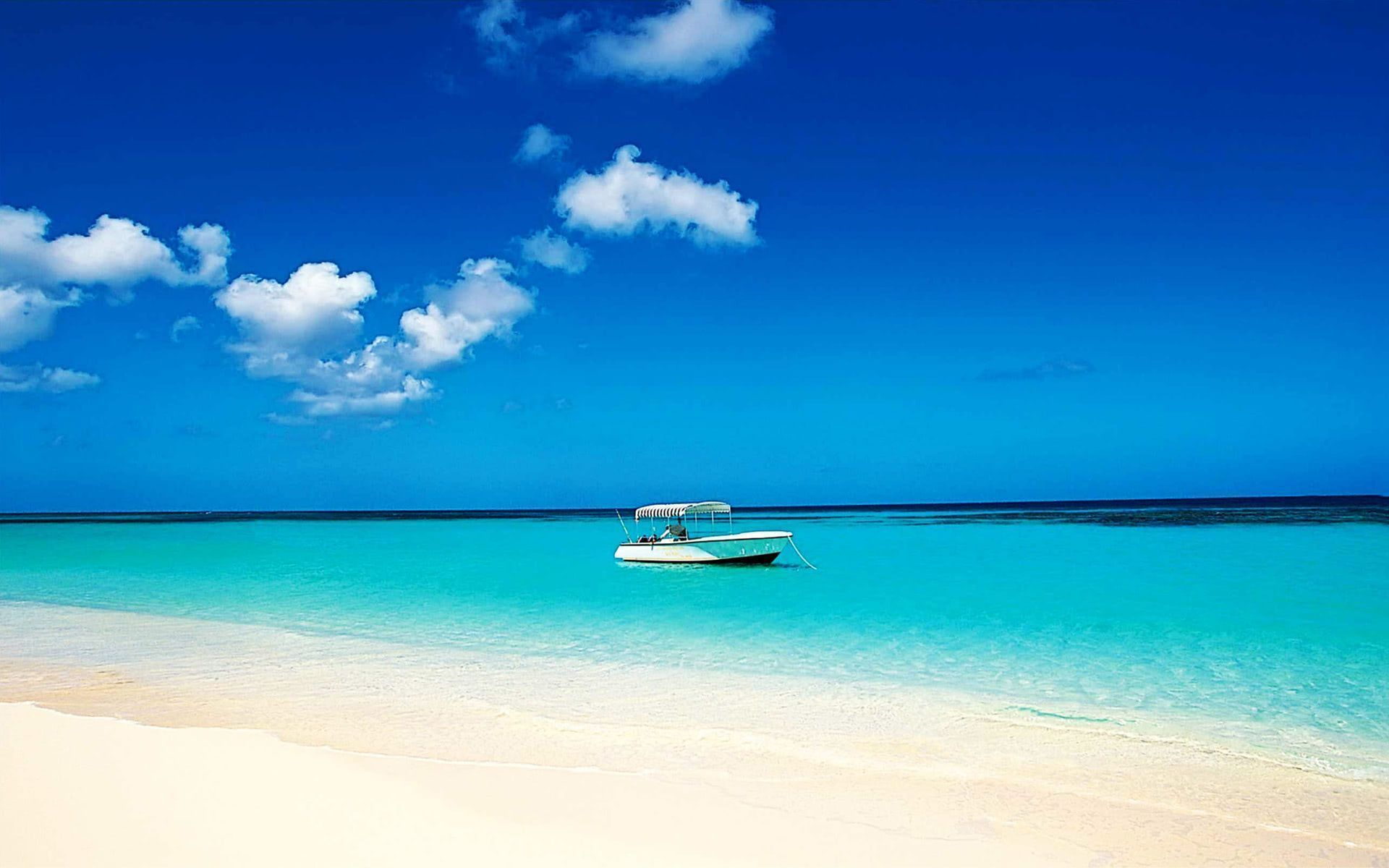 1920x1200 Tropical beach vacation wallpaper