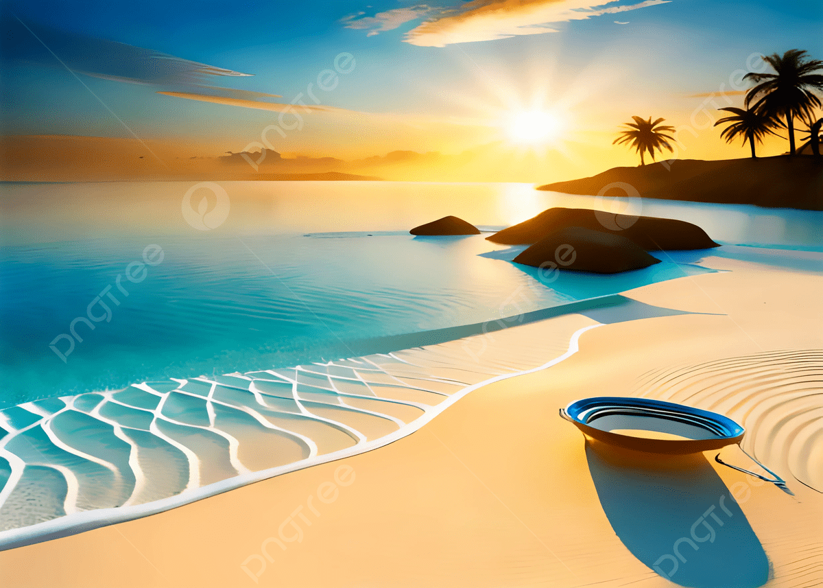 1200x857 Sea Shore Summer Background Ai, Beach, Summer, Sunset Background Image And Wallpaper for Free Download