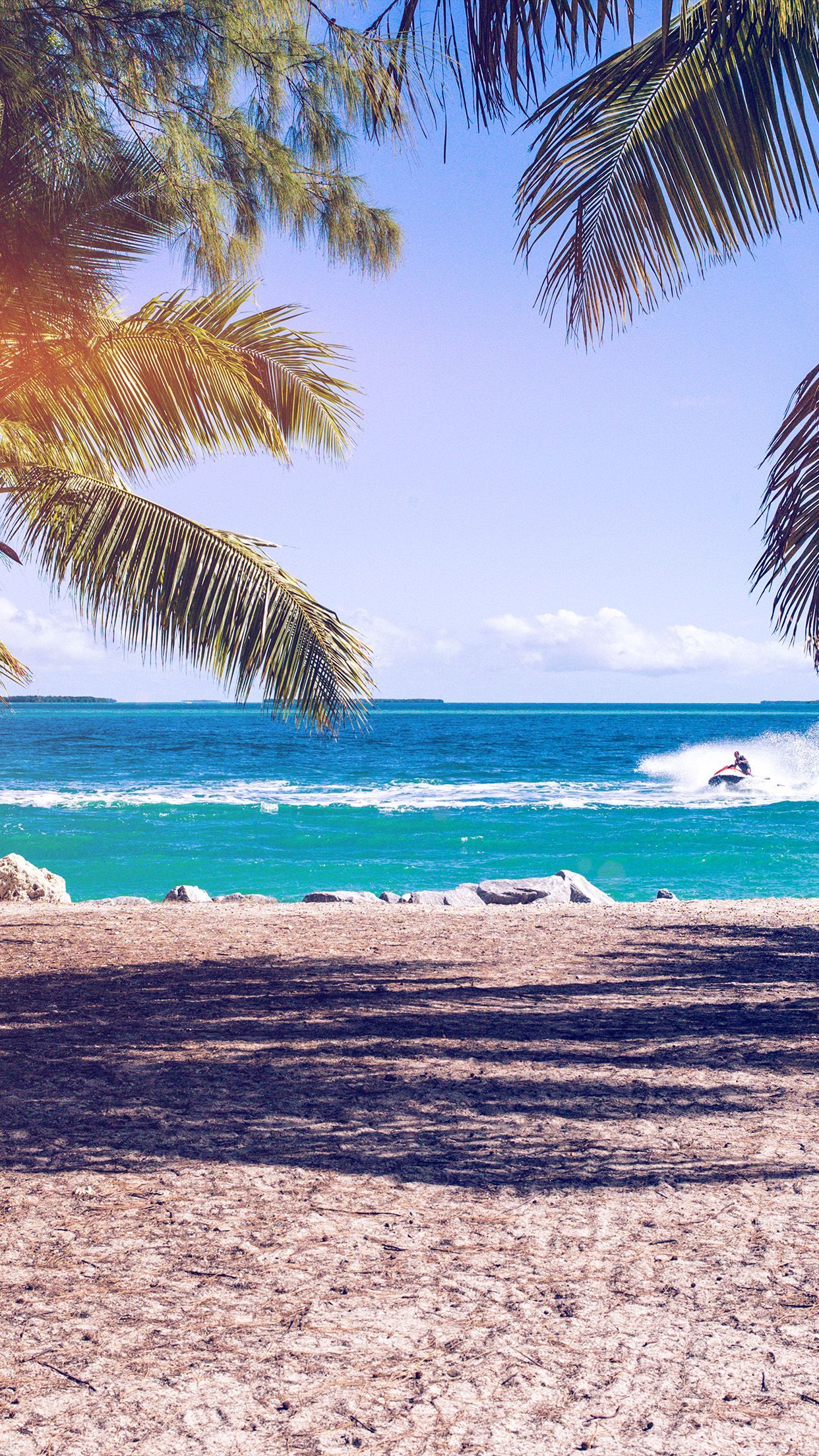 1242x2208 iPhone 6 wallpaper. summer vacation ocean sea nature beach blue