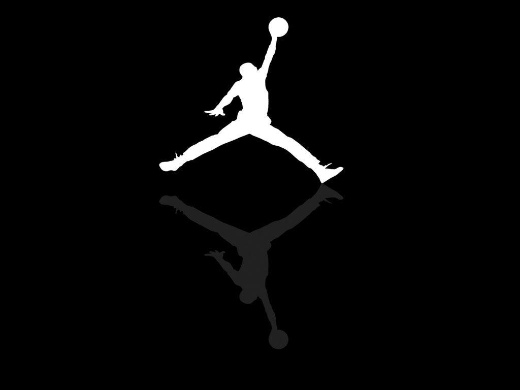 air jordan logo black
